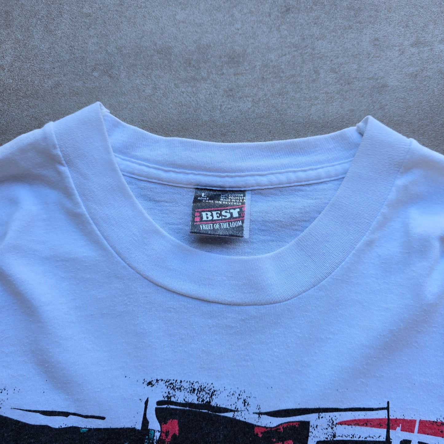 Vintage 90's 'Cheer' Fruit Of The Loom Tee - M/L