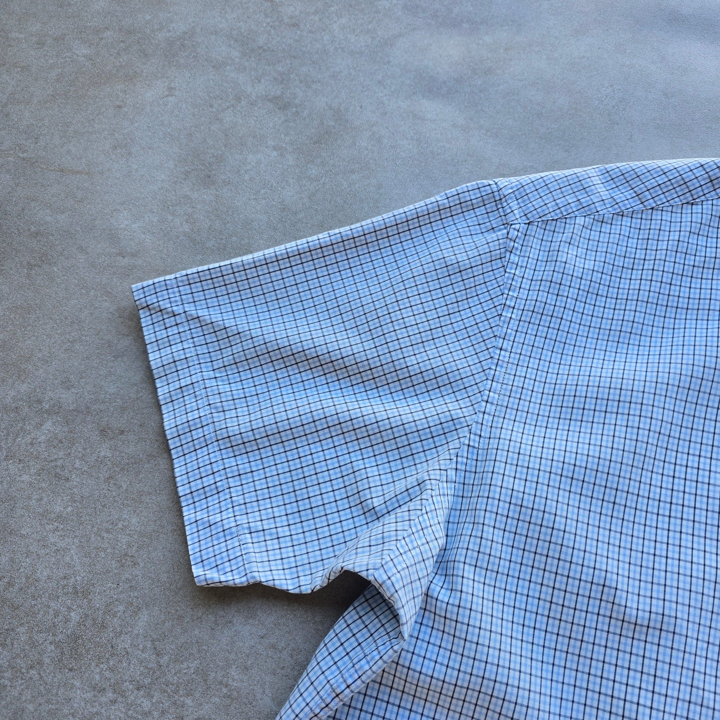 Y2K Nautica Check Short Sleeve Button Up Shirt - M