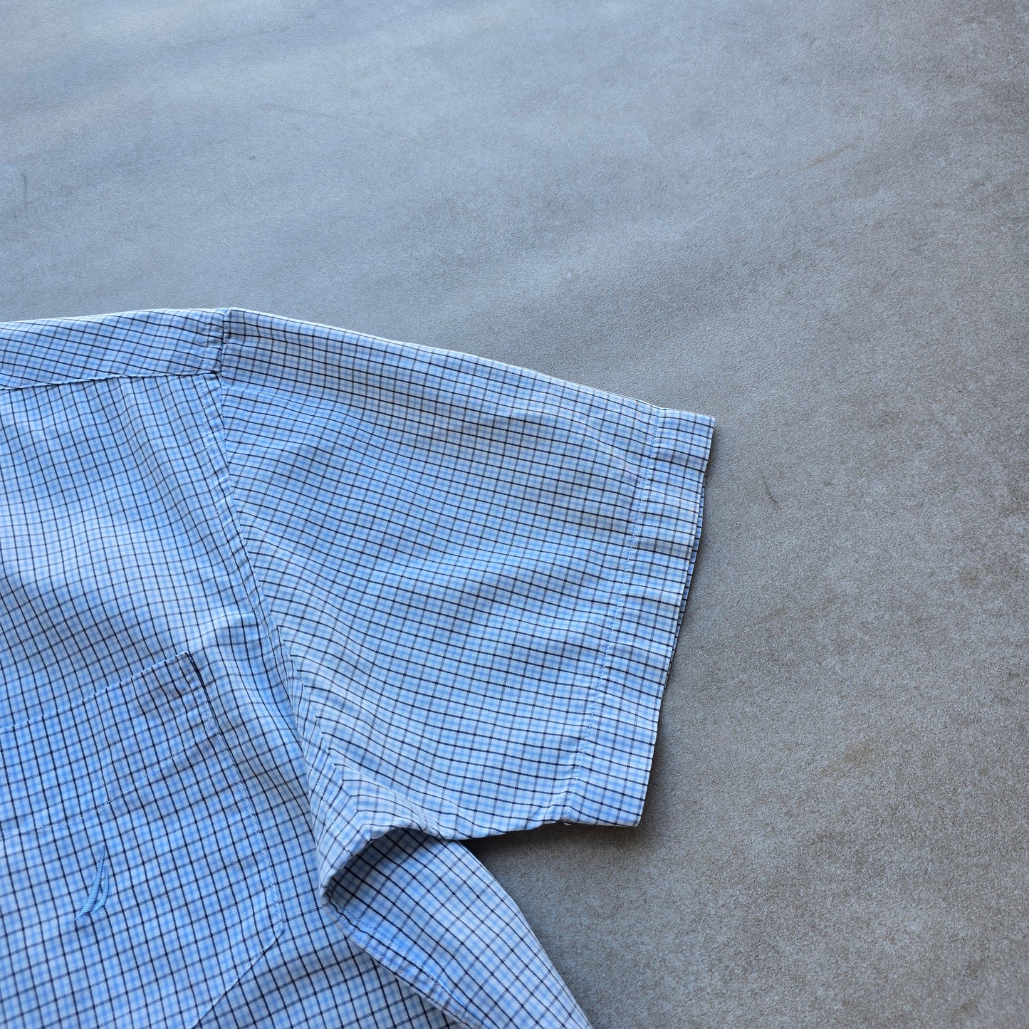 Y2K Nautica Check Short Sleeve Button Up Shirt - M