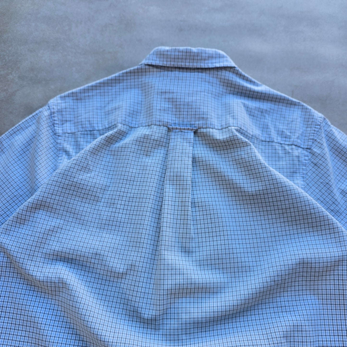 Y2K Nautica Check Short Sleeve Button Up Shirt - M