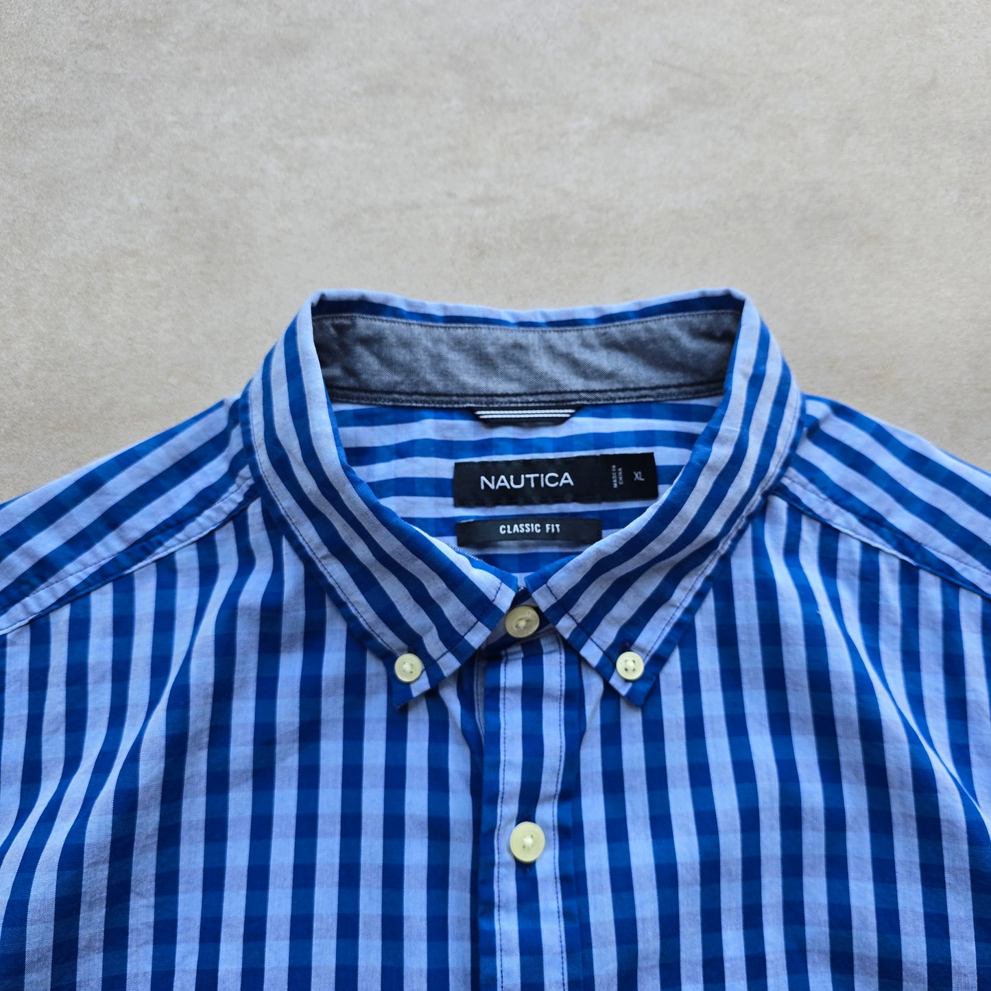 Nautica Short Sleeve Button Up Shirt - XL