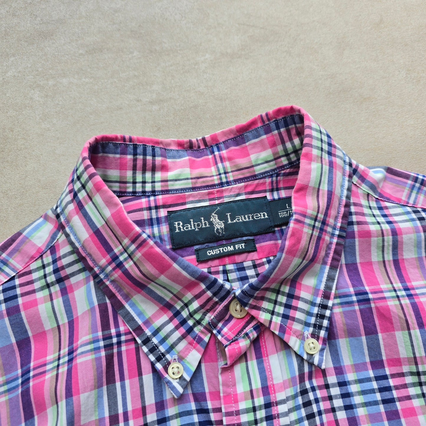 Vintage Ralph Lauren Short Sleeve Button Up Shirt - L