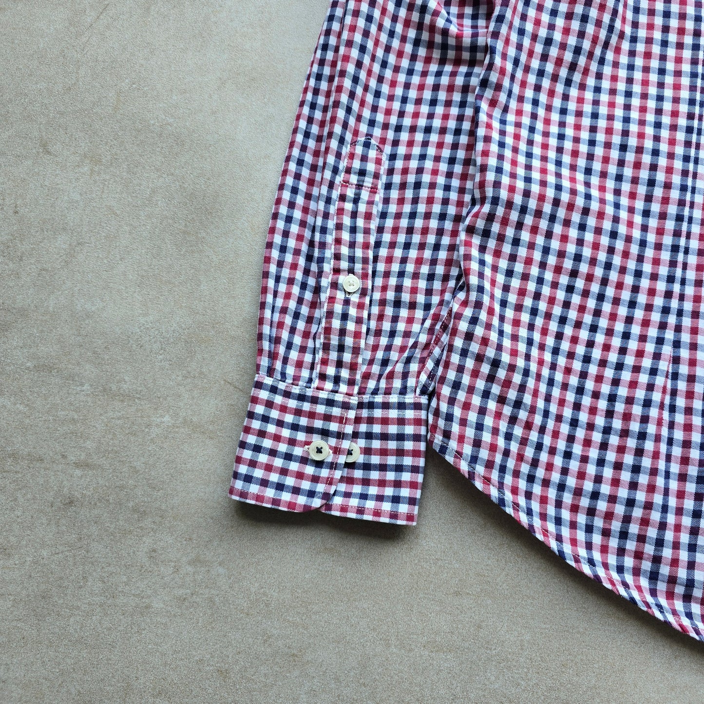 Armani Jeans Check Long Sleeve Button Up Shirt - L