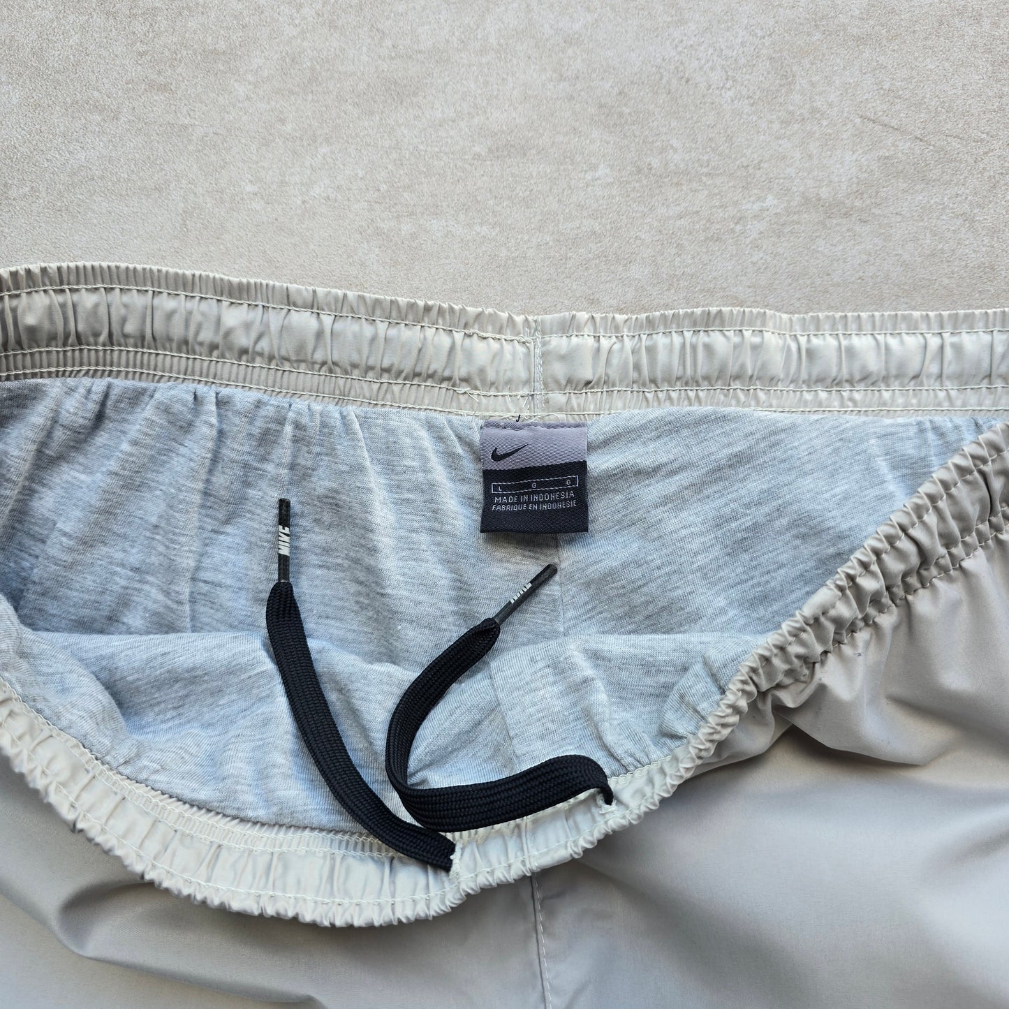 Vintage Nike Embroidered Swoosh Ankle Zip Track Pants - L