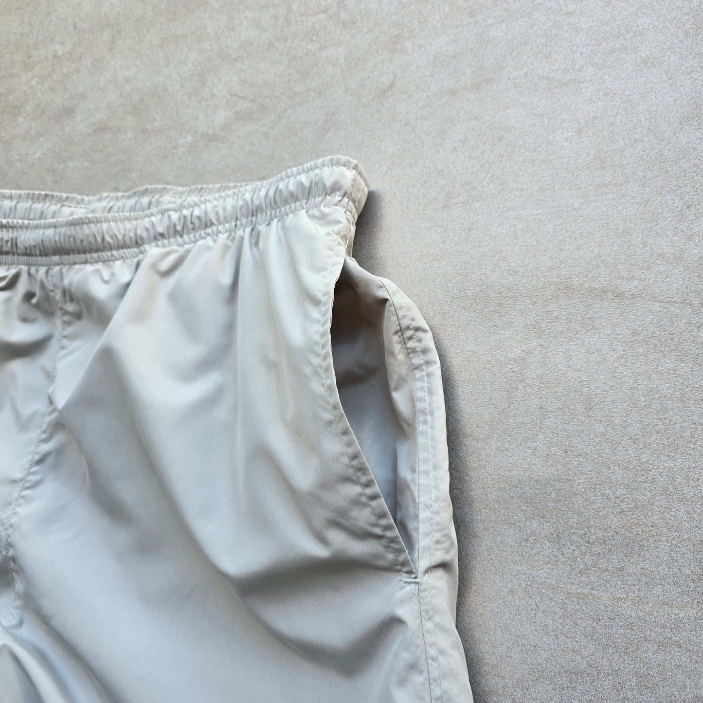 Vintage Nike Embroidered Swoosh Ankle Zip Track Pants - L