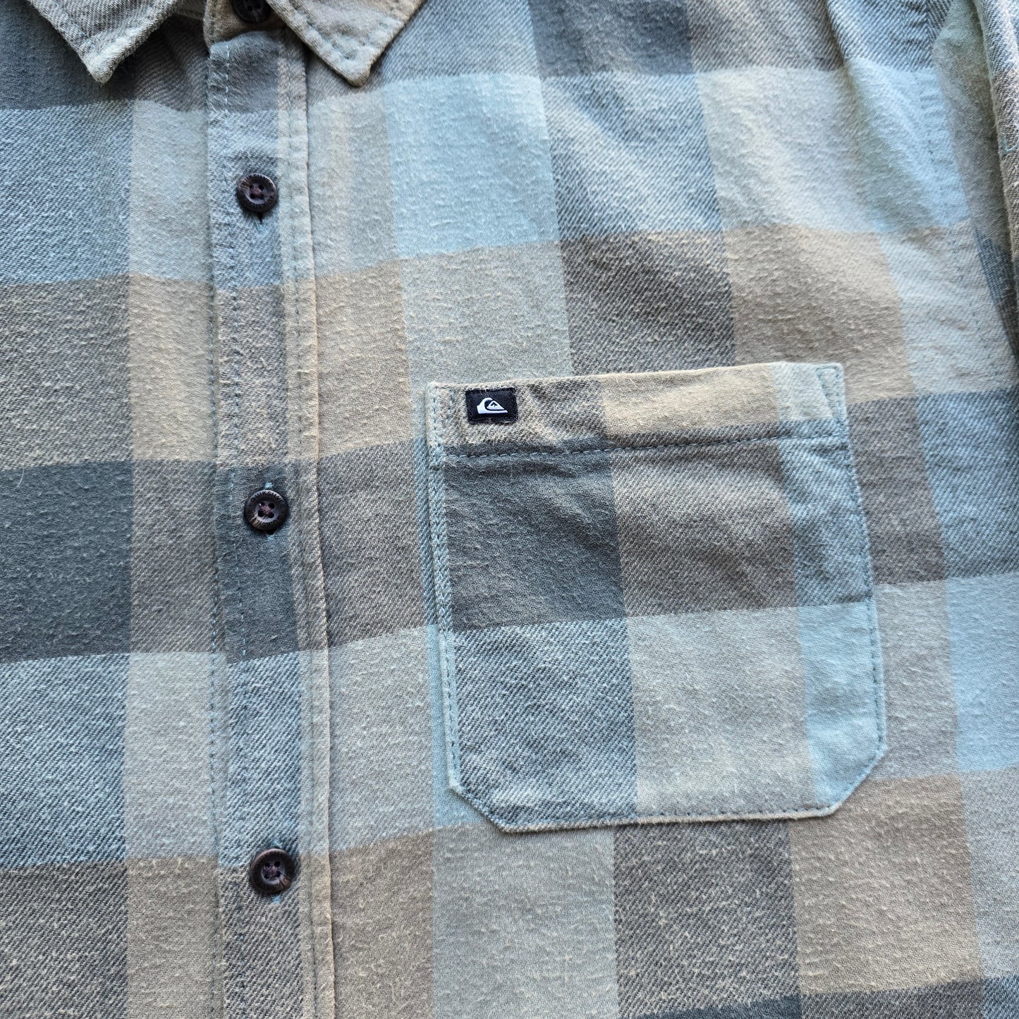 Quiksilver Flannel Button Up Shirt - M