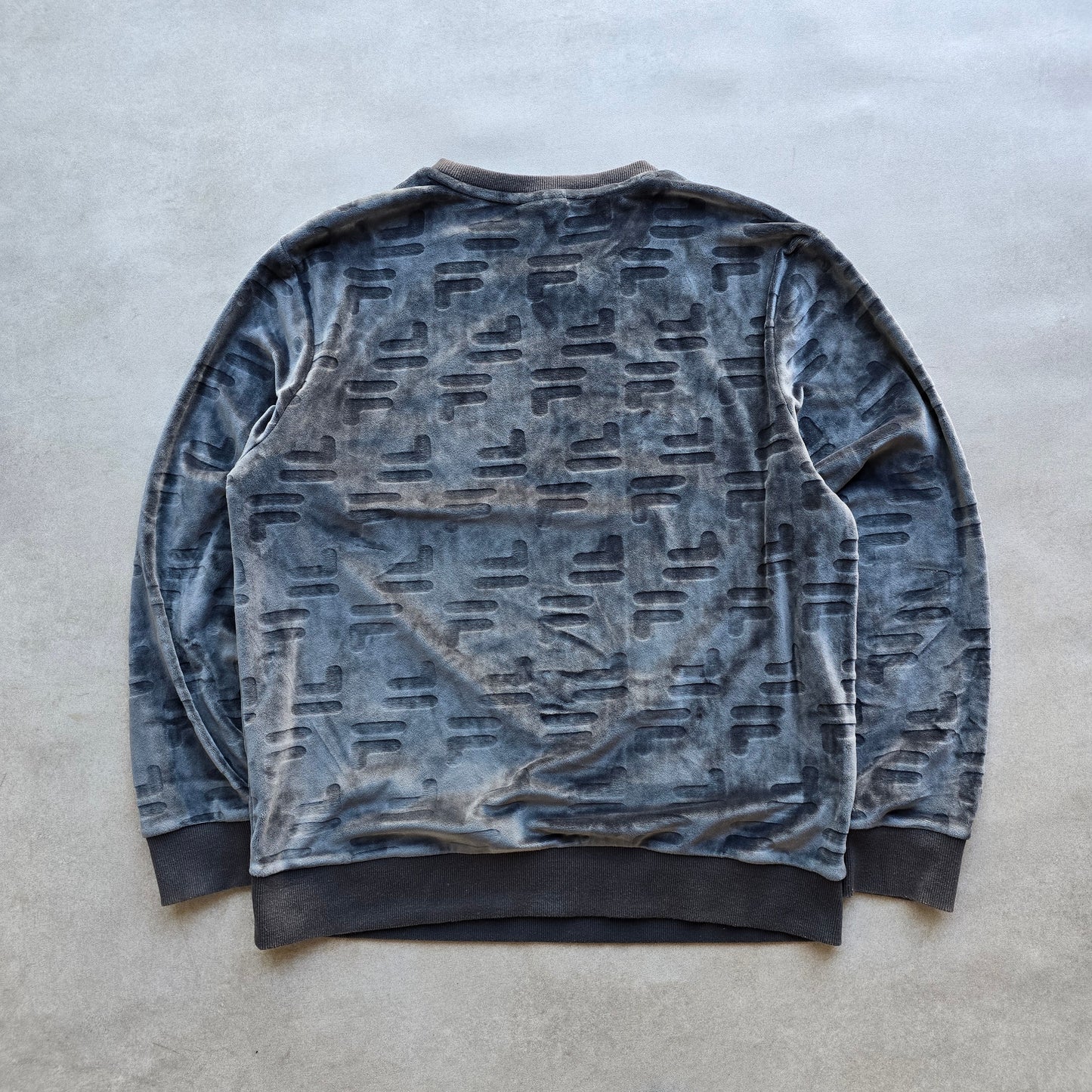 Fila Velour Monogram Sweatshirt - M