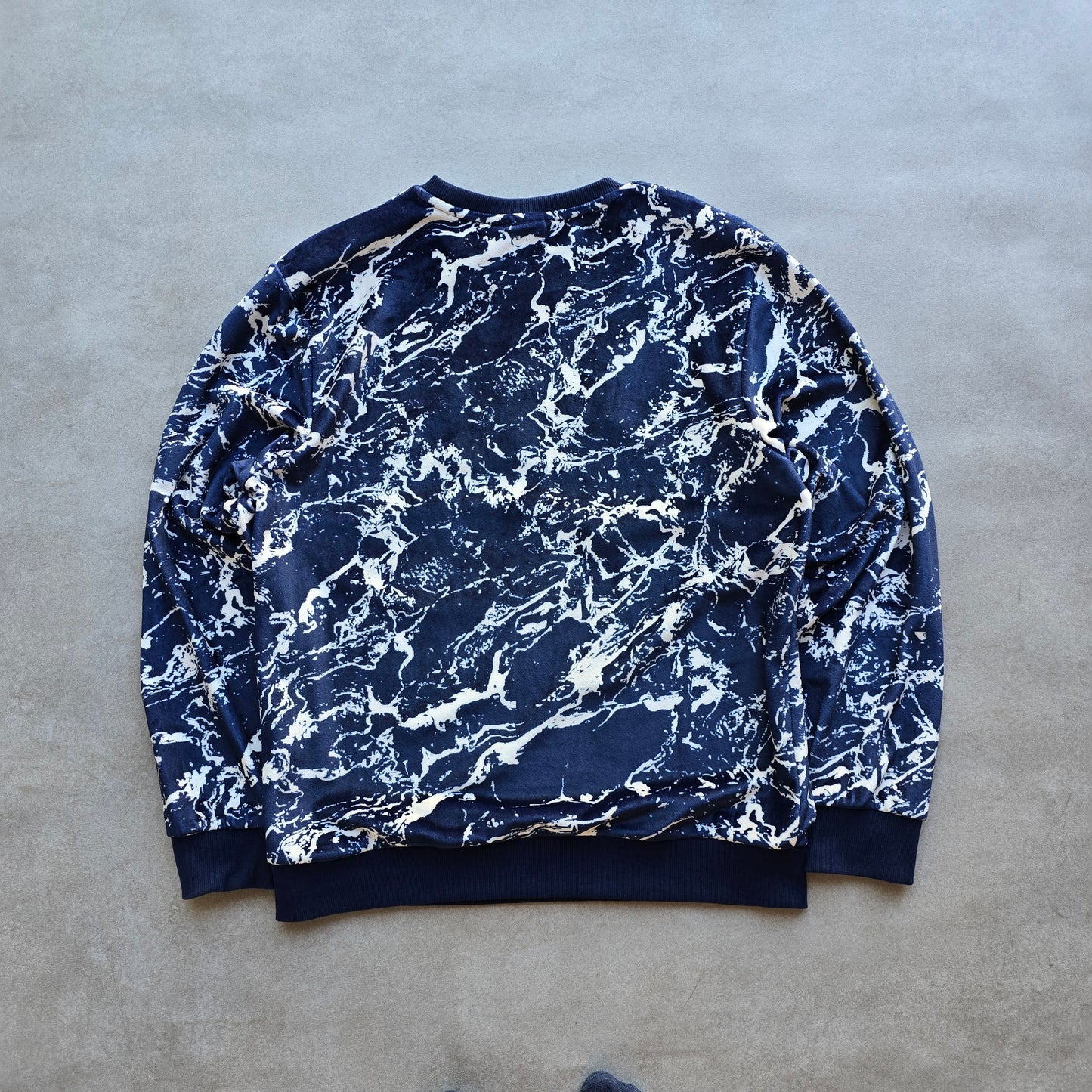 Fila Velour Marble Sweatshirt - M