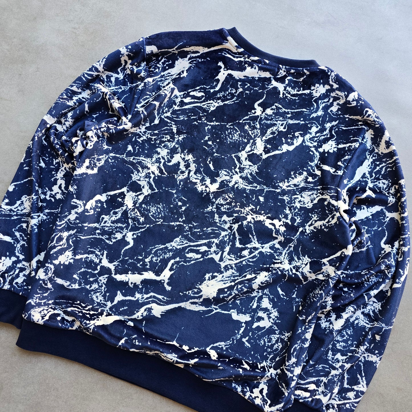 Fila Velour Marble Sweatshirt - M