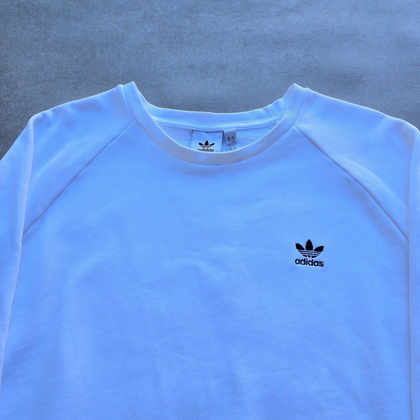 Adidas Embroidered Trefoil Sweatshirt - XXL