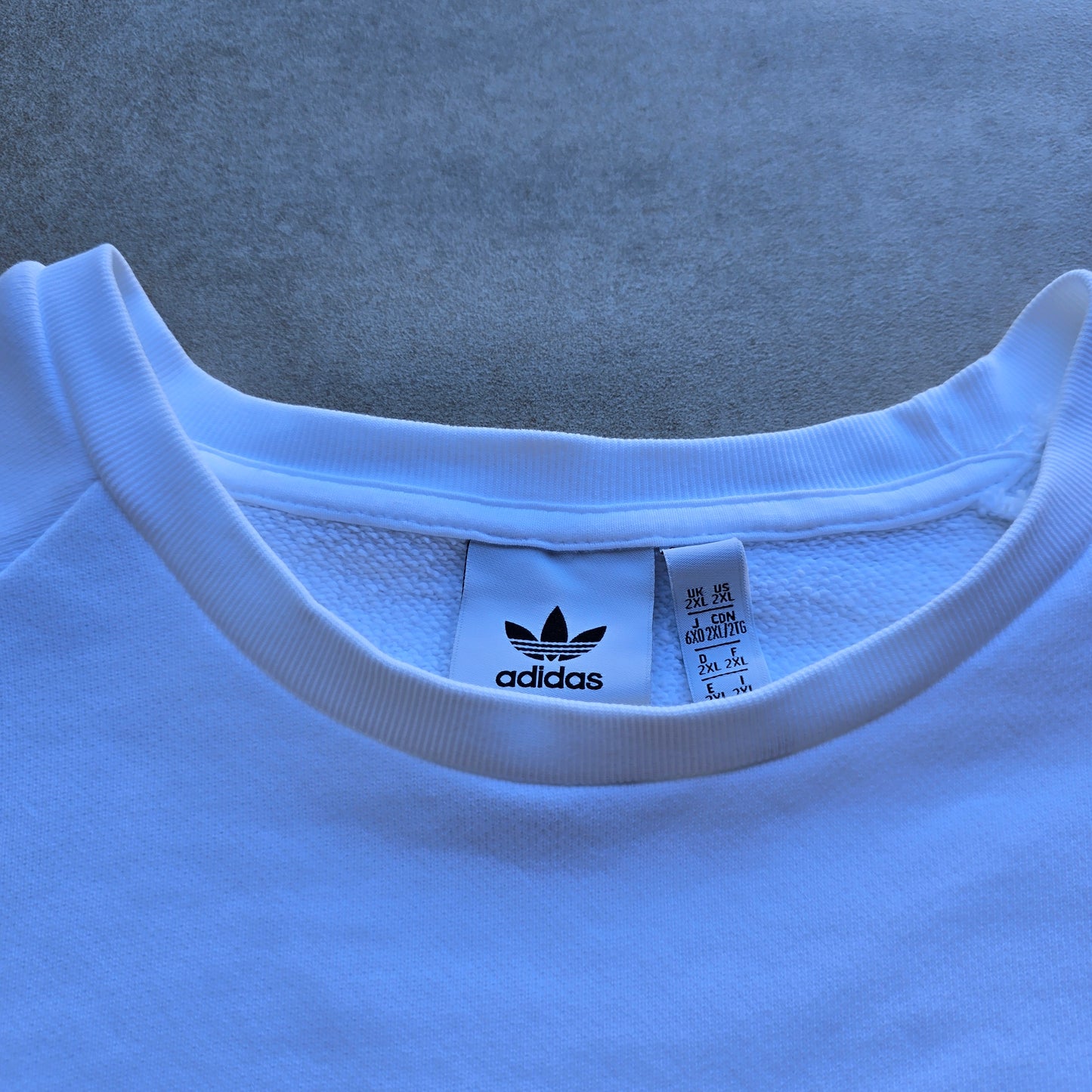 Adidas Embroidered Trefoil Sweatshirt - XXL