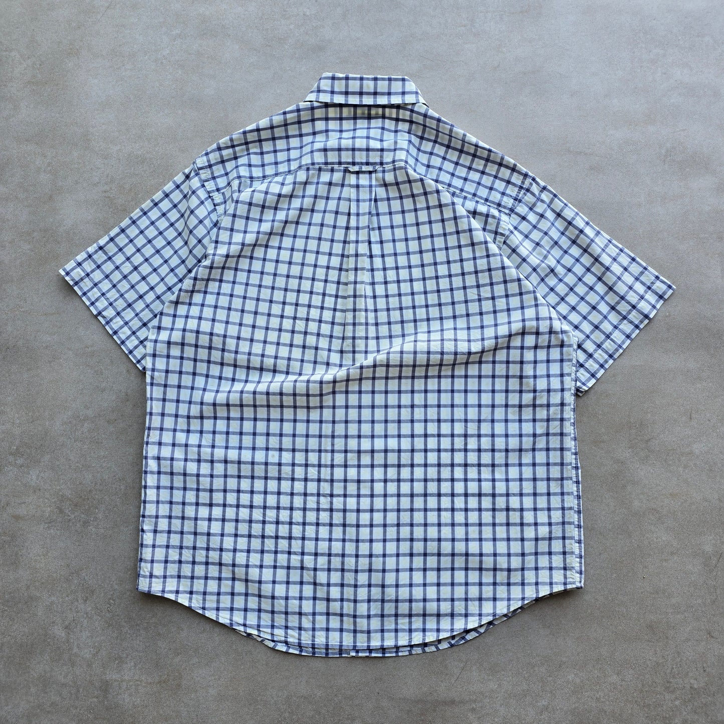Y2K Nautica Check Short Sleeve Button Up Shirt - L