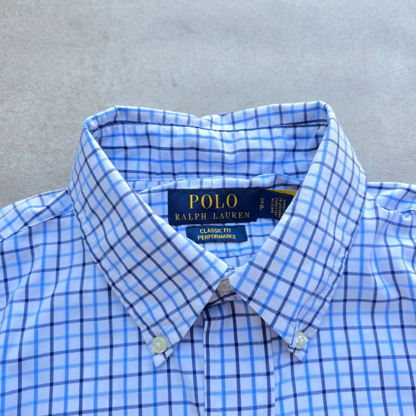 Ralph Lauren Check Short Sleeve Button Up Shirt - S