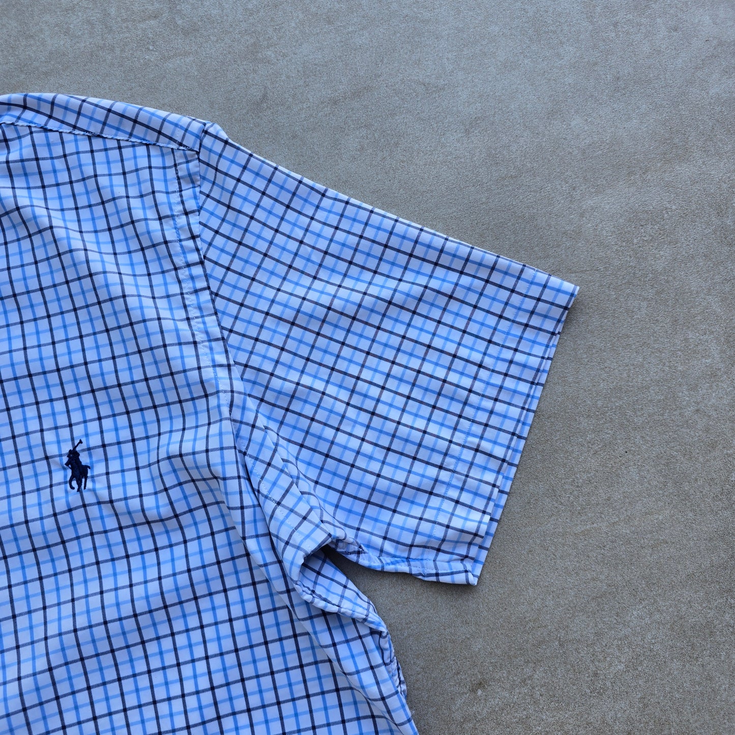Ralph Lauren Check Short Sleeve Button Up Shirt - S