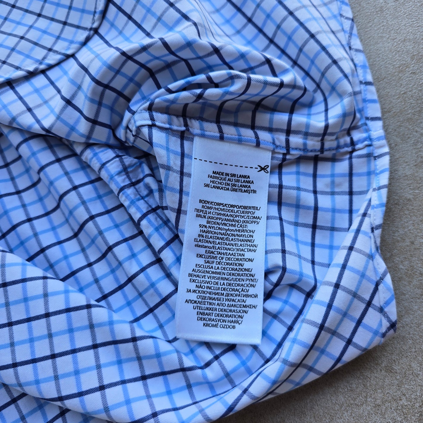 Ralph Lauren Check Short Sleeve Button Up Shirt - S
