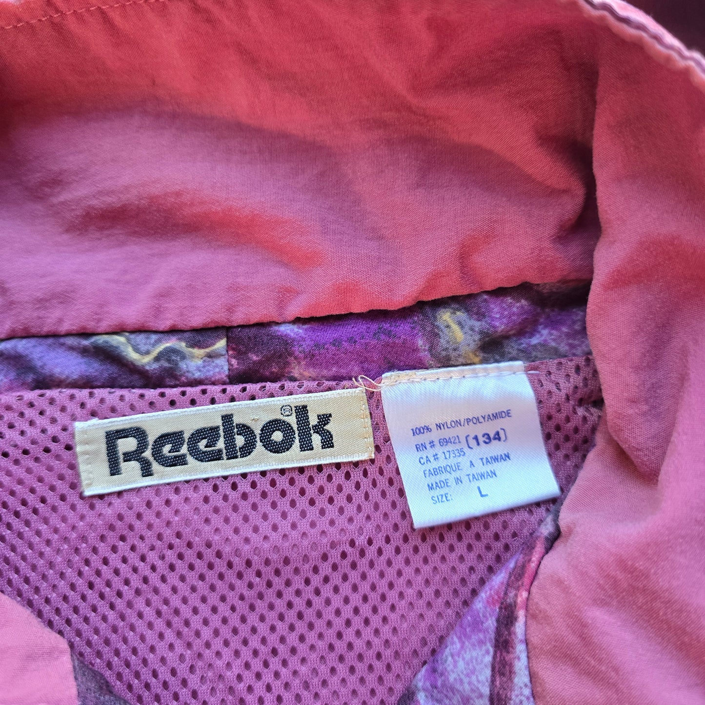 Rare Vintage Reebok Windbreaker Jacket - L
