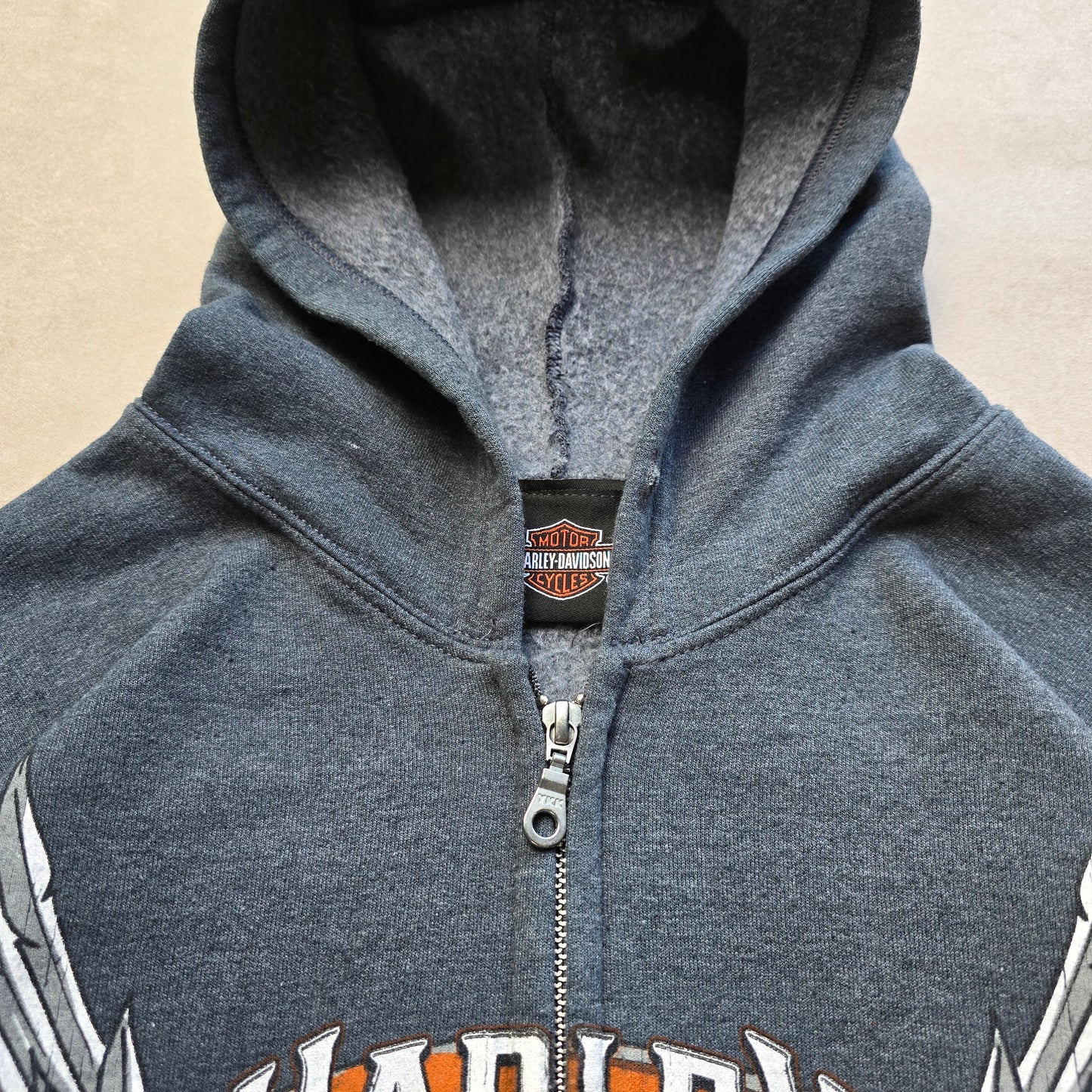 Harley Davidson Full Zip Hoodie - L