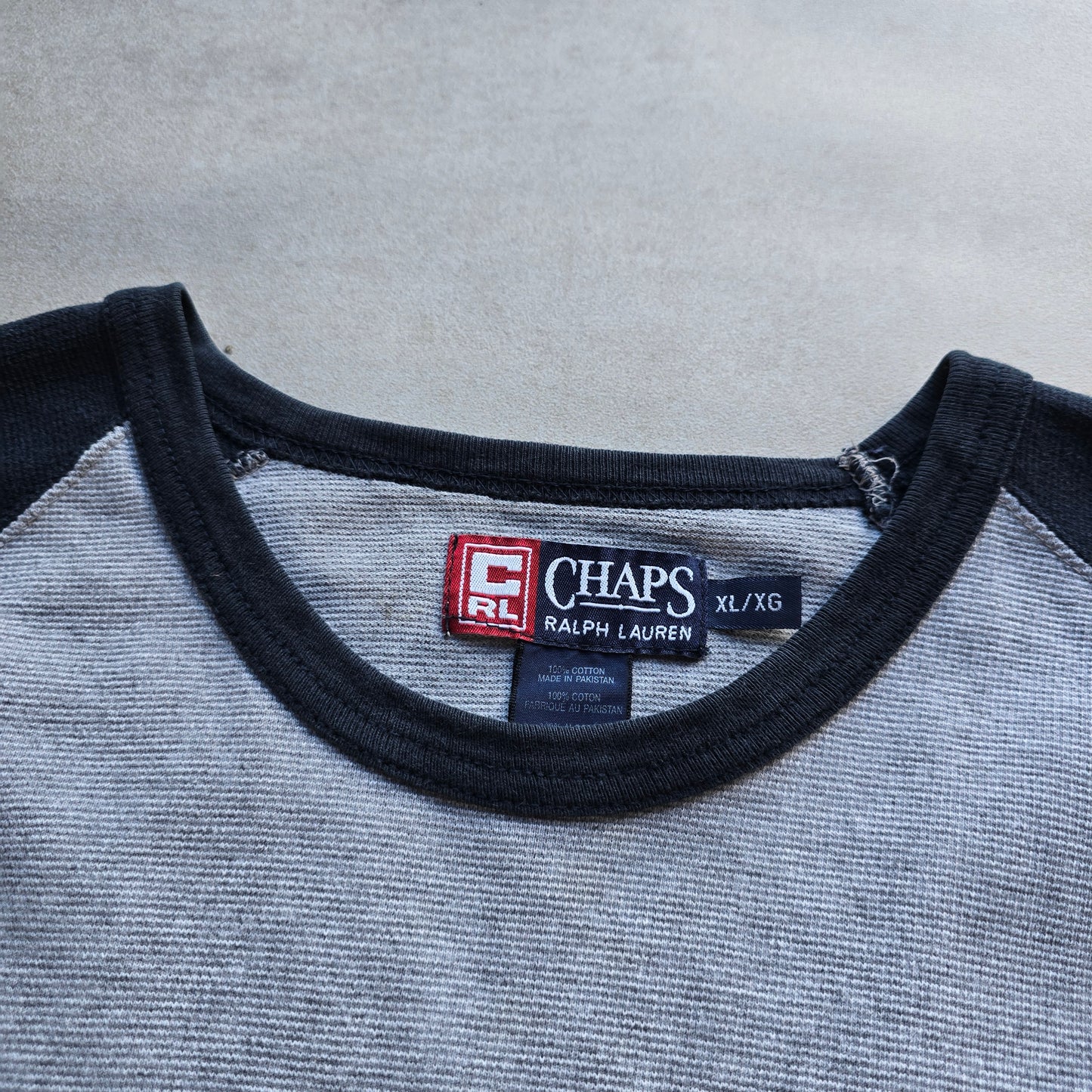 Vintage Chaps Ralph Lauren Long Sleeve Waffle Knit Tee - XL
