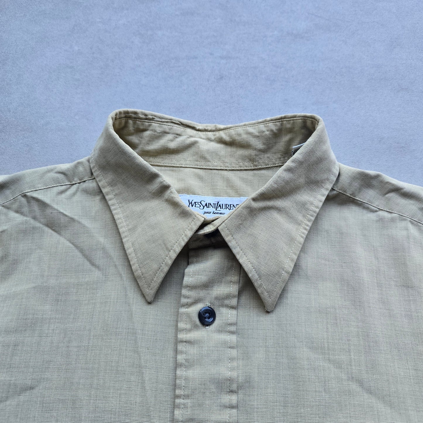 Vintage YSL Long Sleeve Button Up Cuff Link Shirt - L