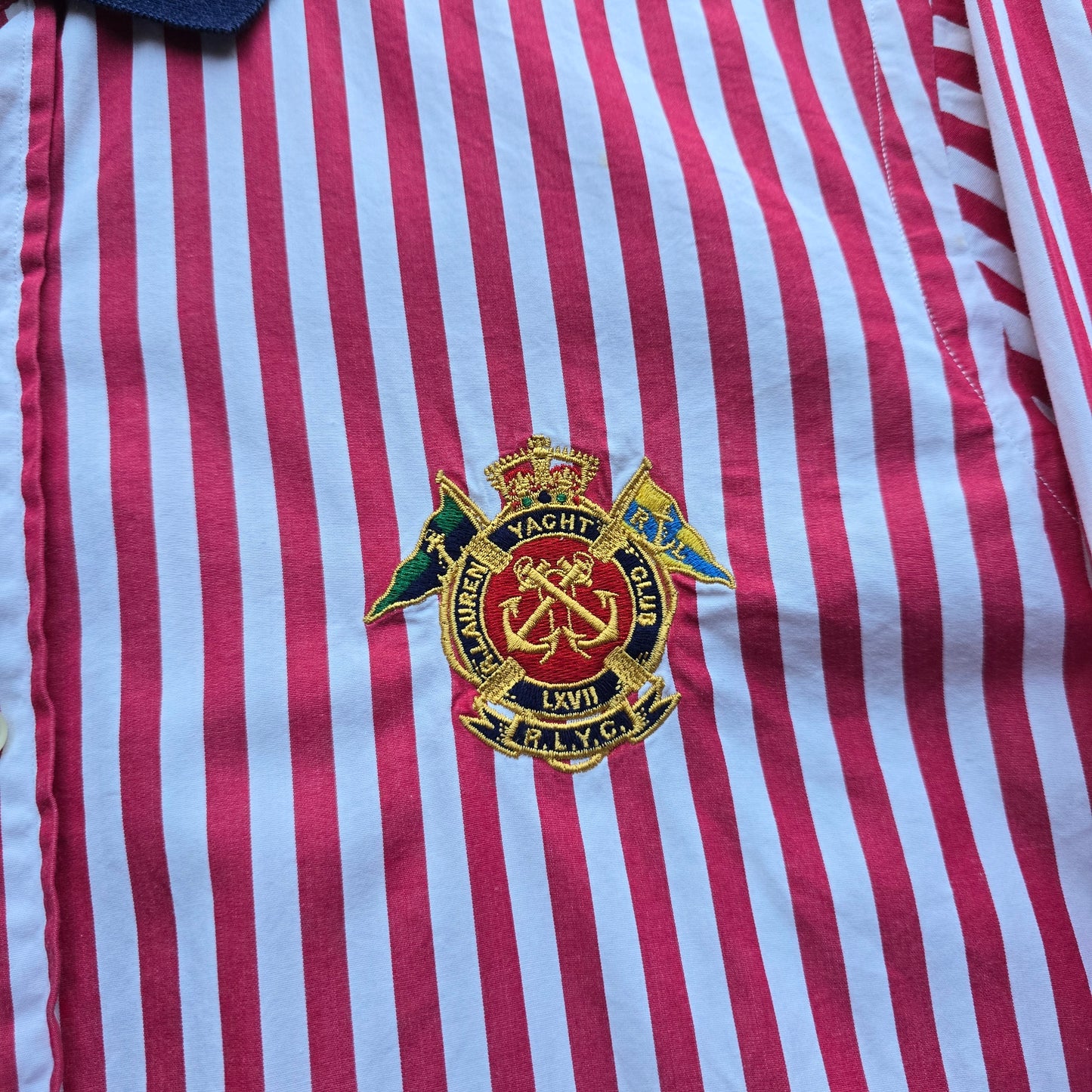 Ralph Lauren Yacht Club Long Sleeve Button Up Shirt - M