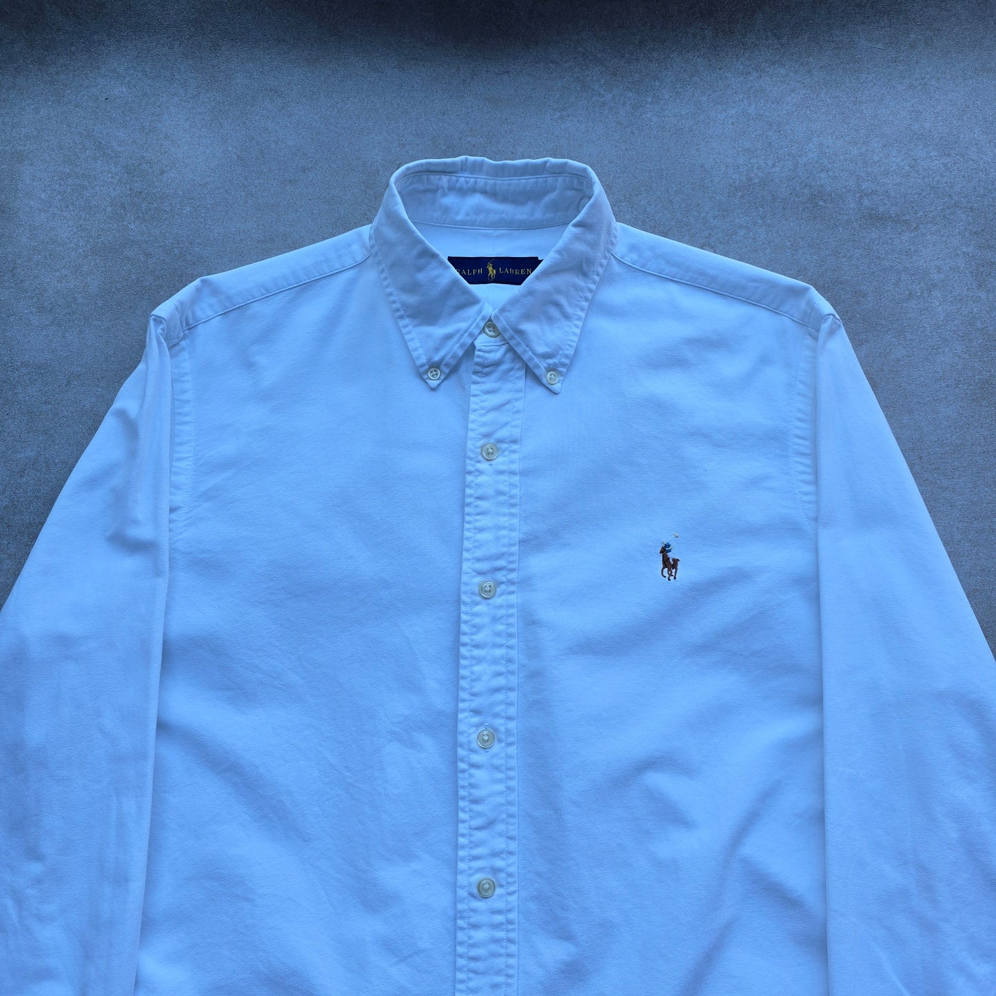 Ralph Lauren Long Sleeve White Button Up Shirt - M