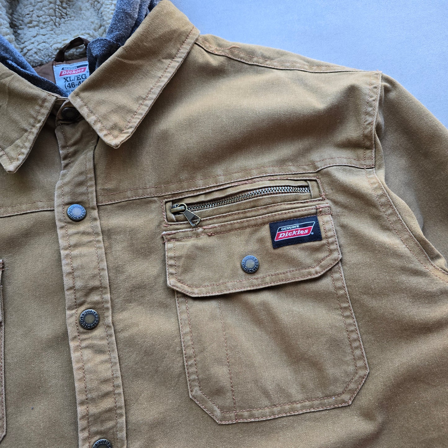 Vintage Dickies Hooded Workwear Jacket - XL