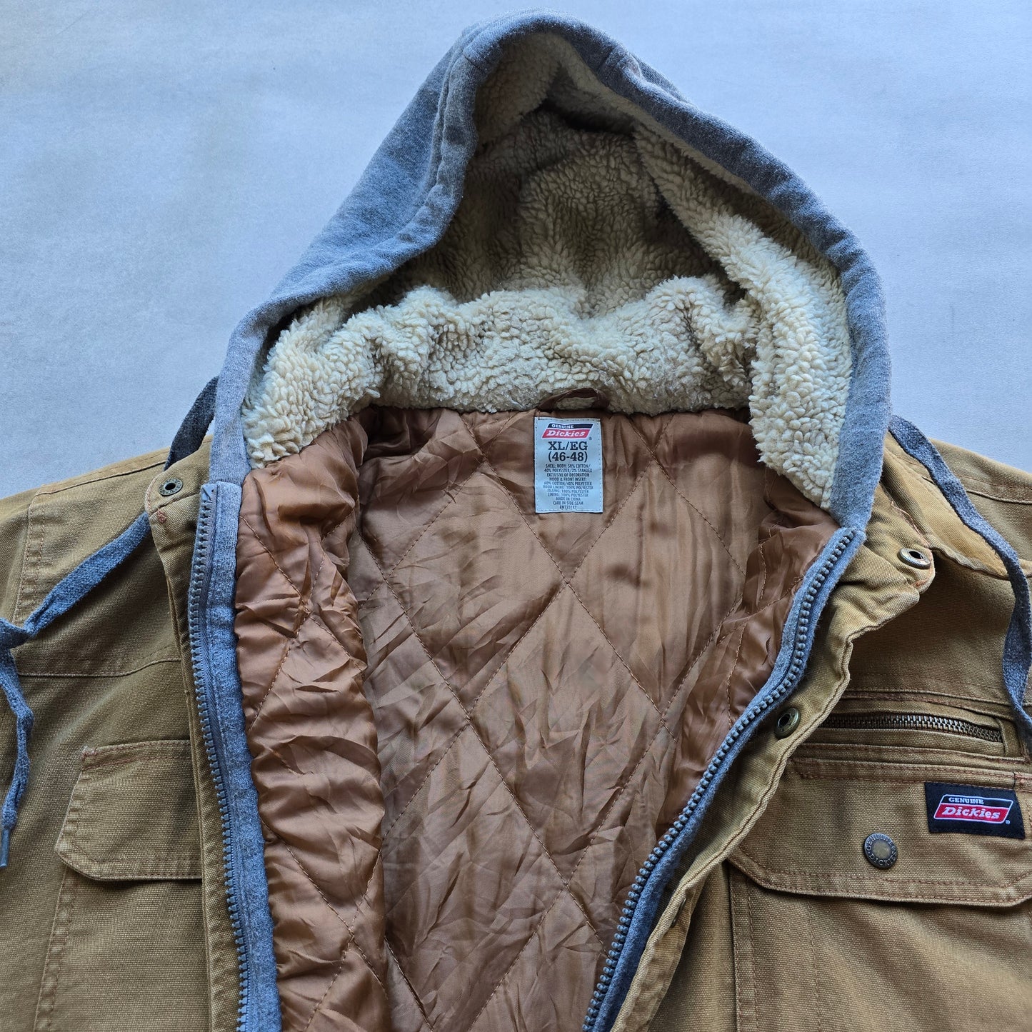 Vintage Dickies Hooded Workwear Jacket - XL