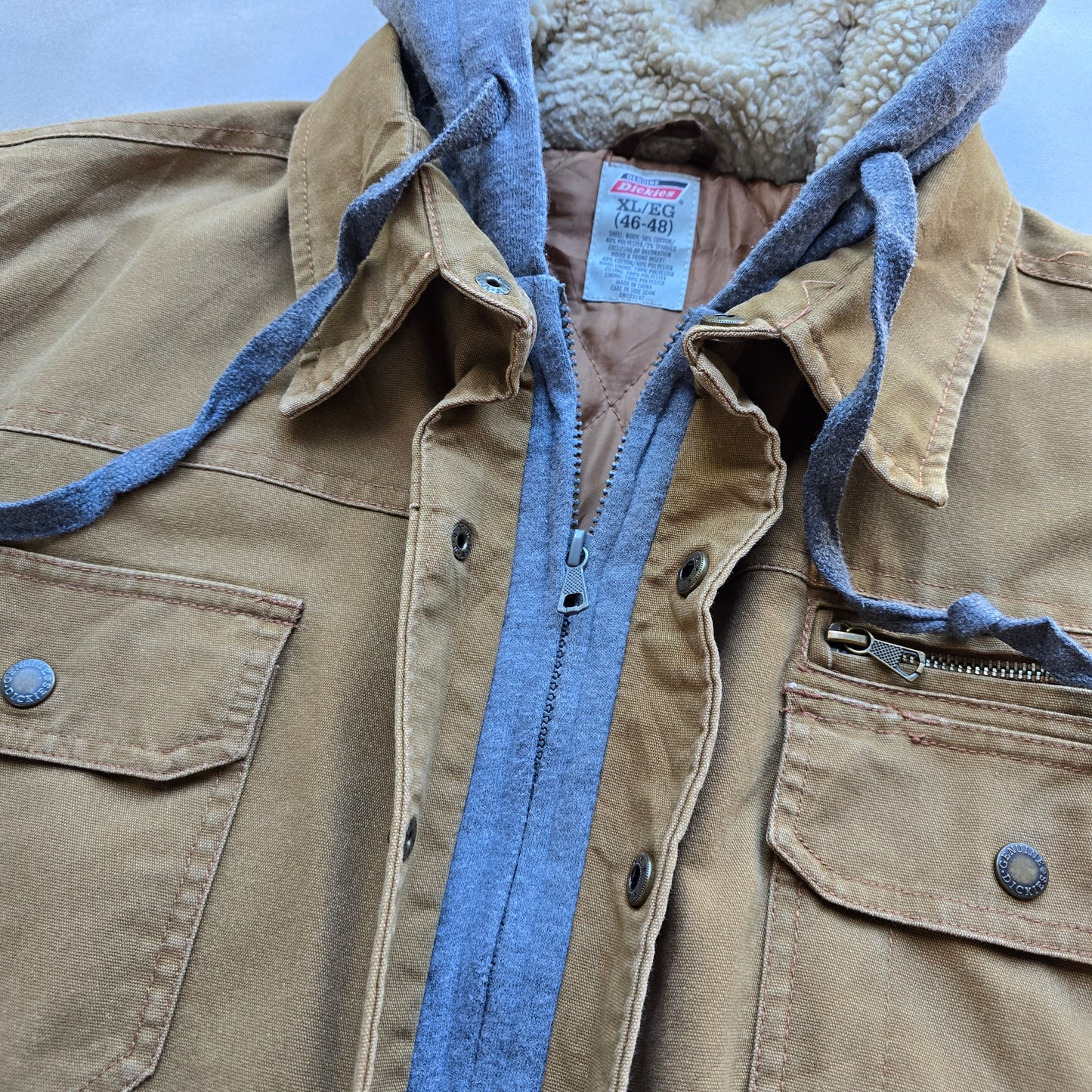 Vintage Dickies Hooded Workwear Jacket - XL