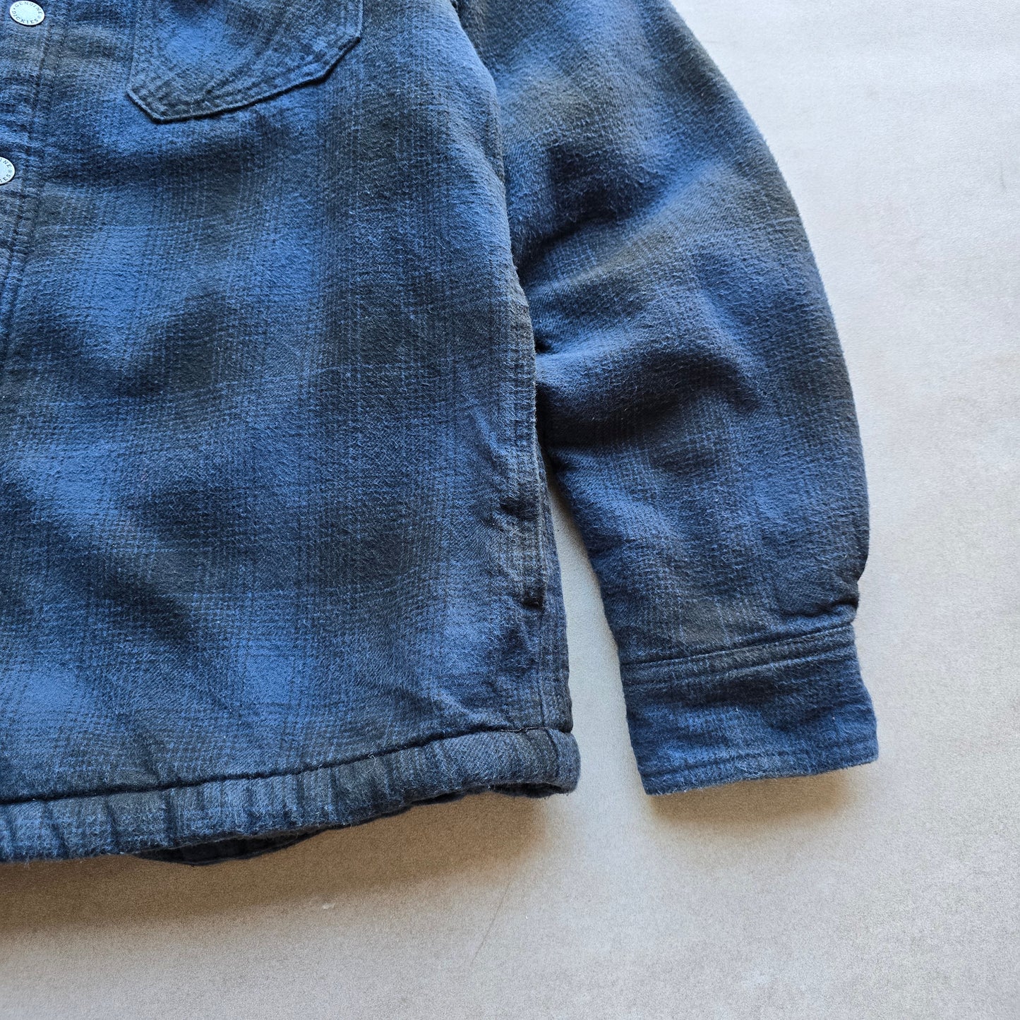 Dickies Heavyweight Sherpa Fleece Lined Flannel Jacket - M
