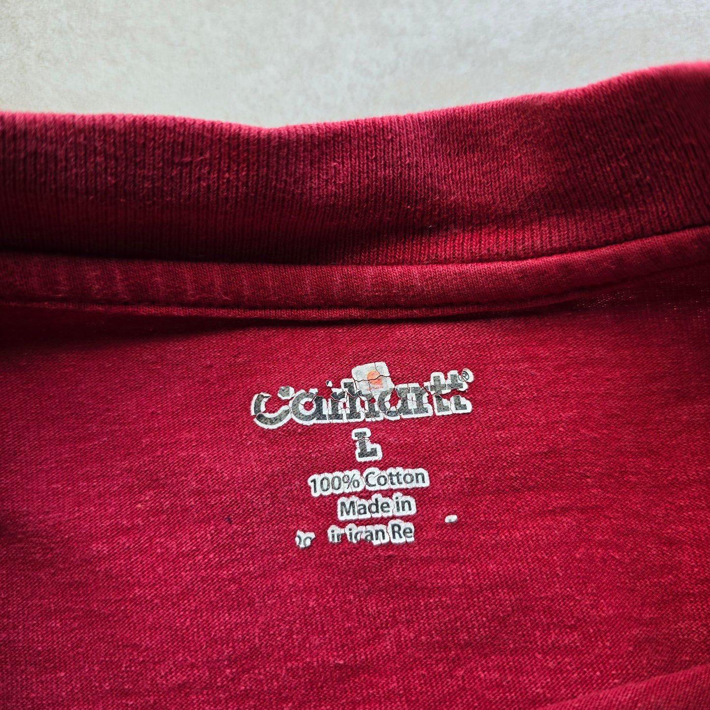 Carhartt Long Sleeve Pocket Henley Tee - L