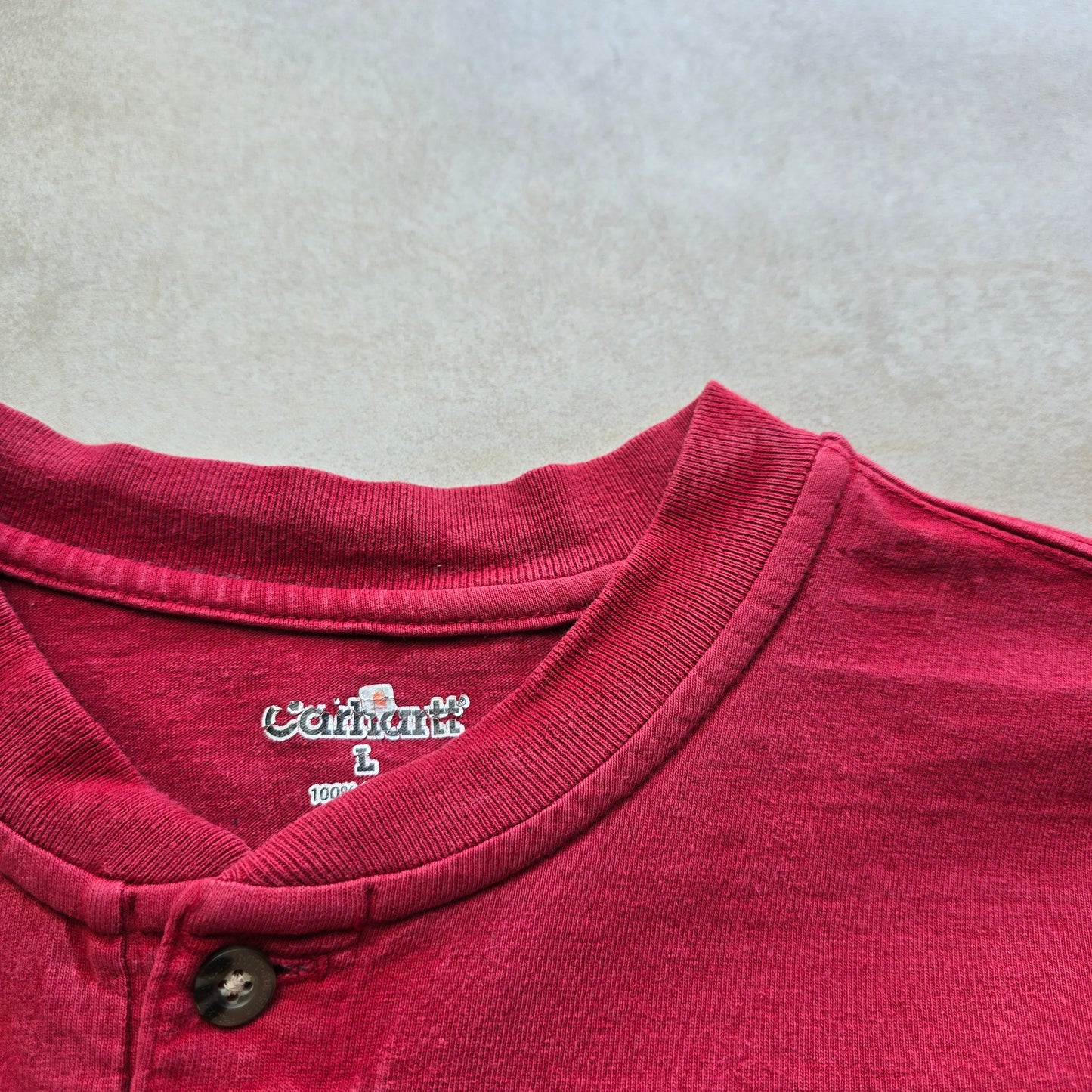 Carhartt Long Sleeve Pocket Henley Tee - L