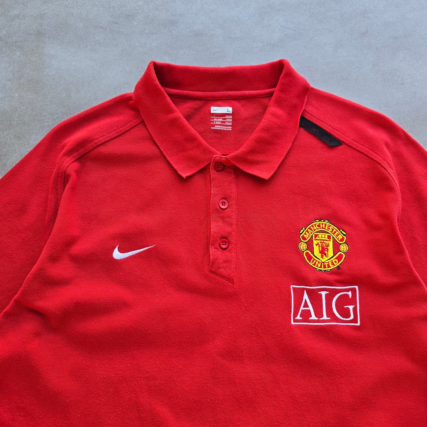 Nike Manchester United 2007/2008 Polo Shirt - L