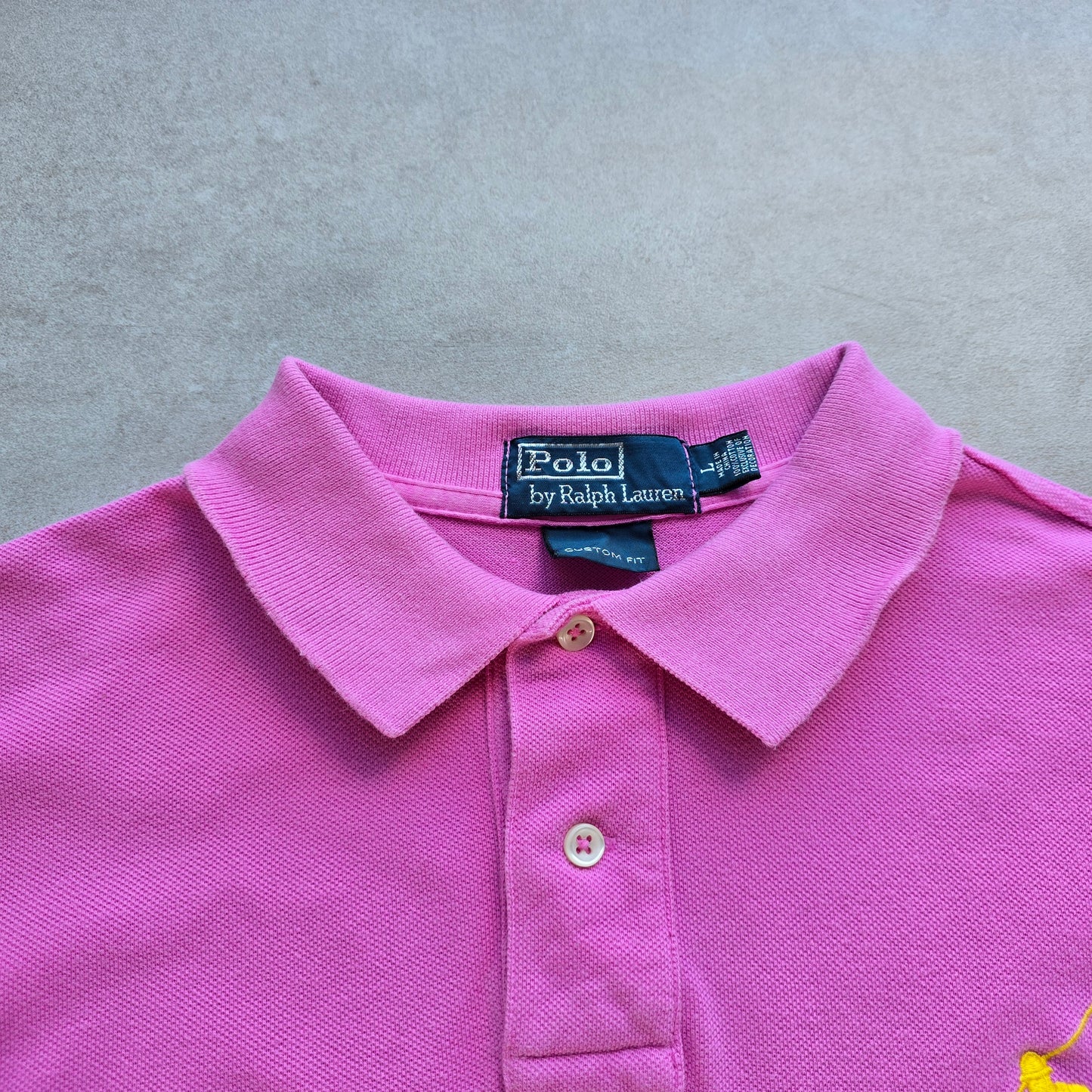Vintage Ralph Lauren Dip Dye Polo Shirt - L