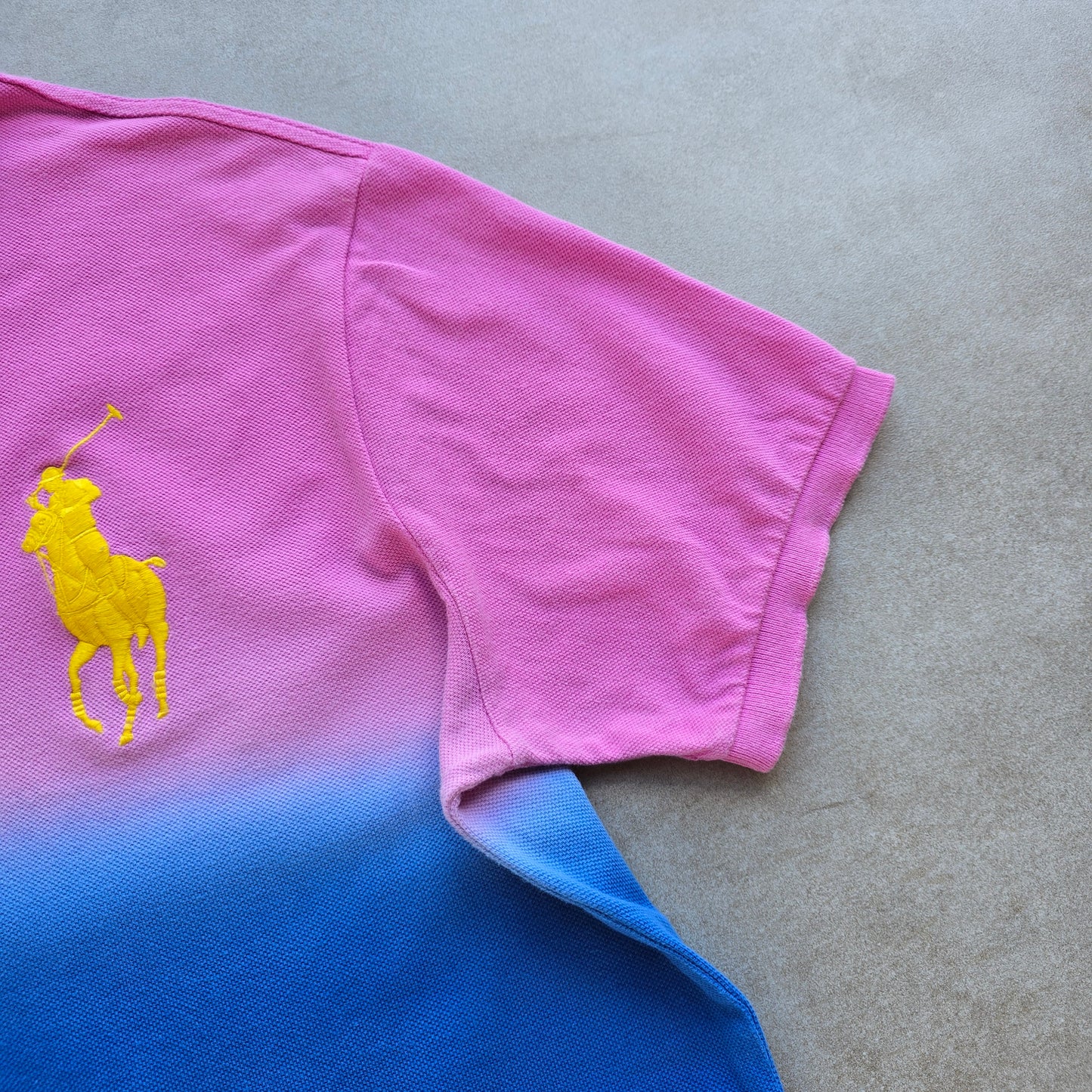 Vintage Ralph Lauren Dip Dye Polo Shirt - L