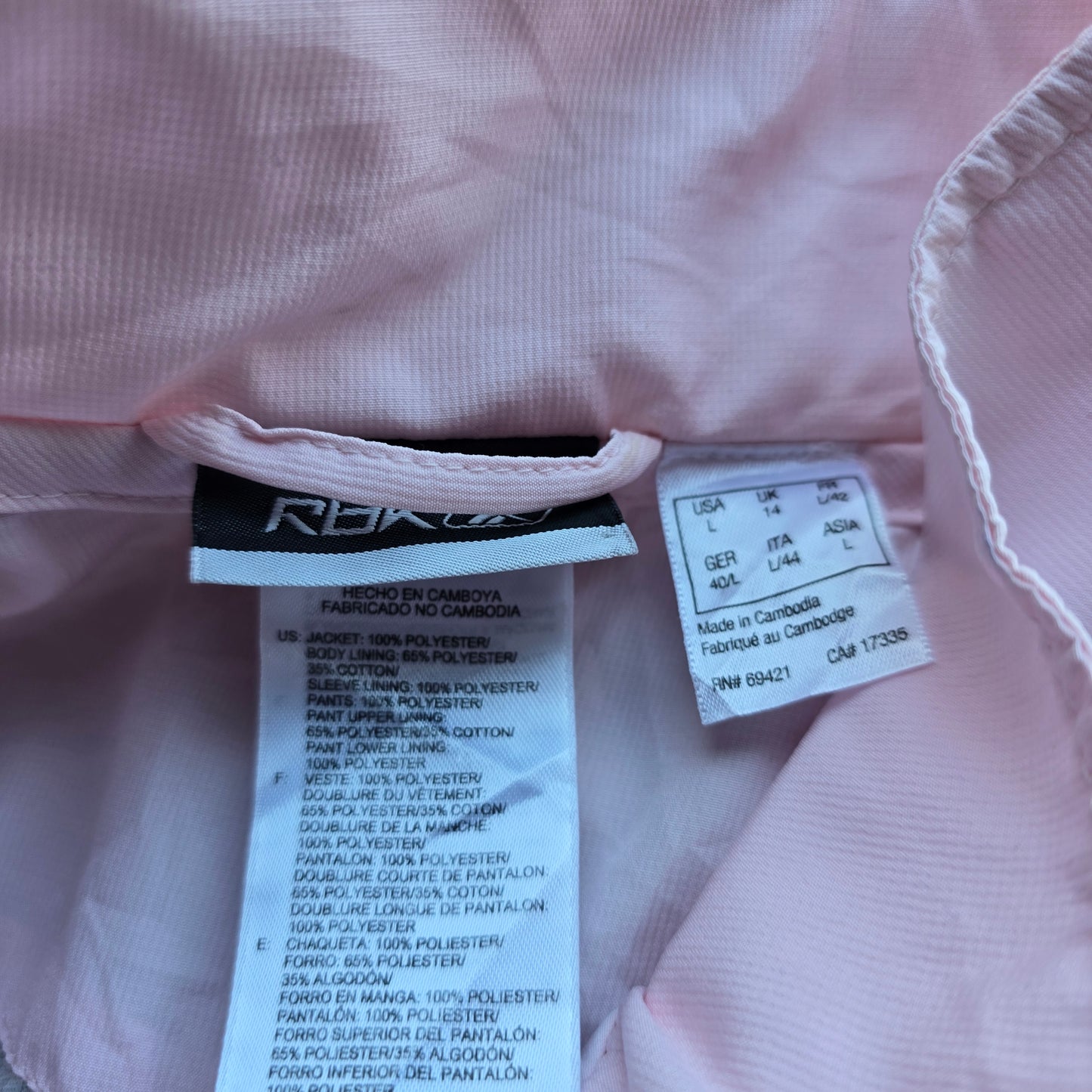 Vintage Reebok Windbreaker Jacket - WMNS L