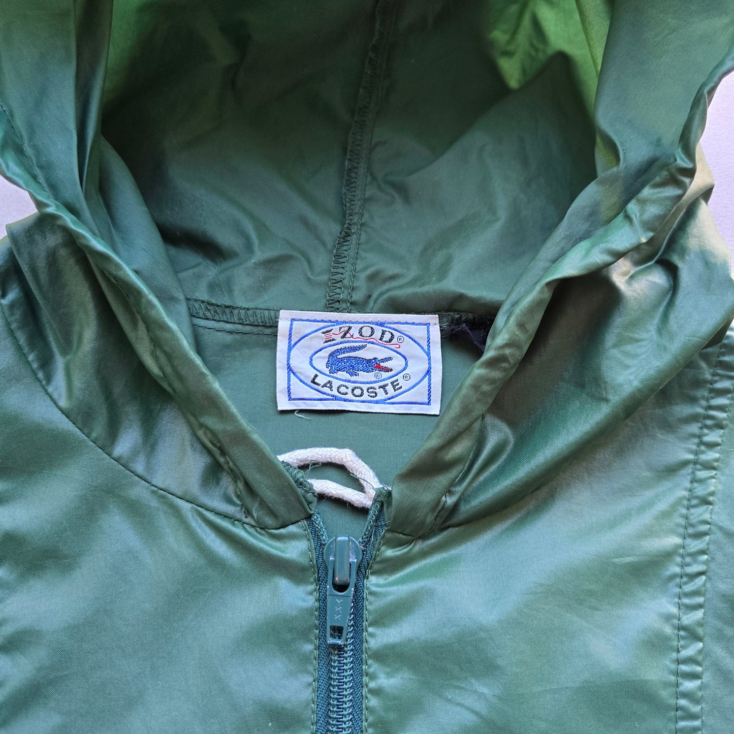 Vintage Lacoste Packable Windbreaker Jacket - M