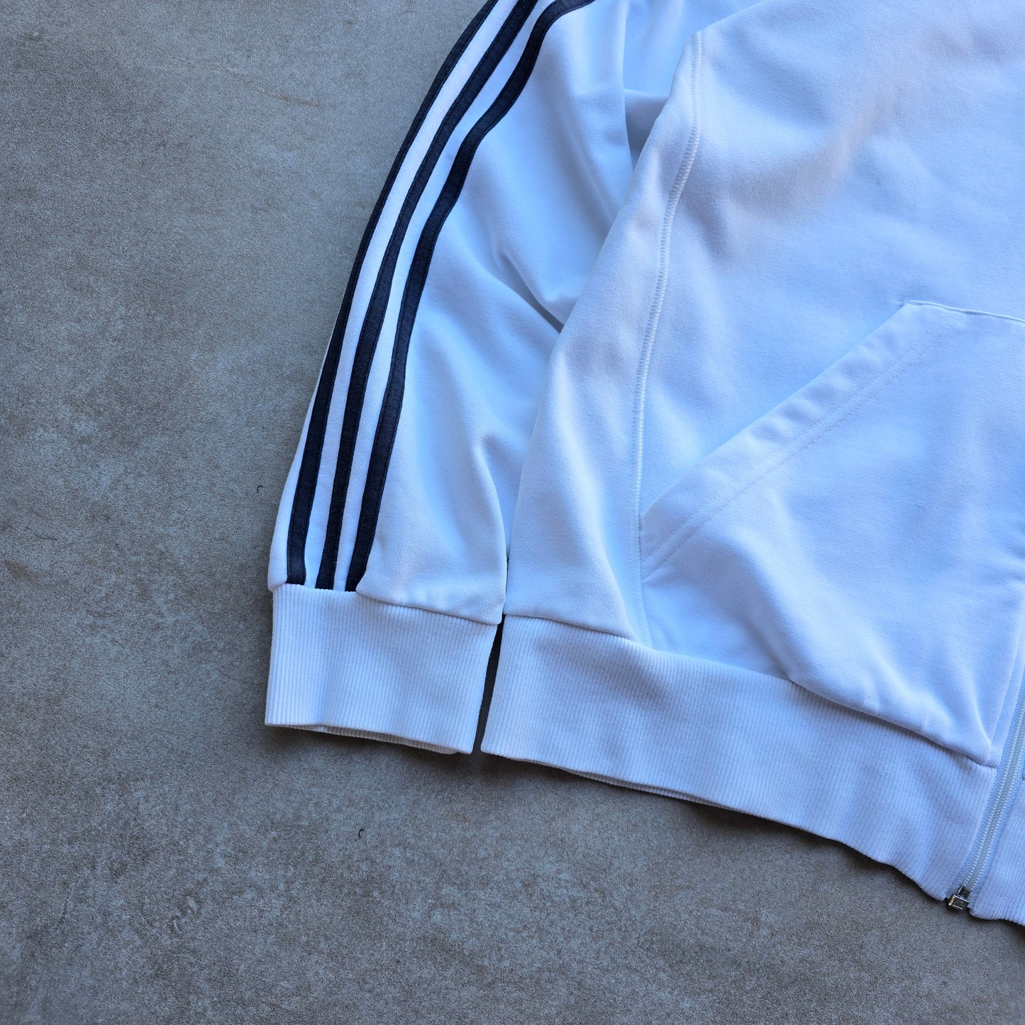 Y2K Adidas Full Zip Hoodie - L