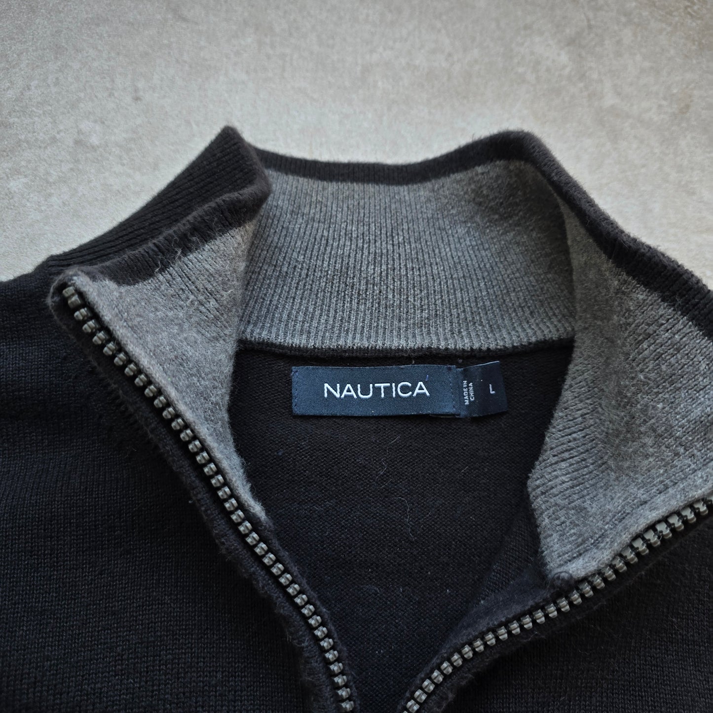 Nautica 1/4 Zip Sweater - L