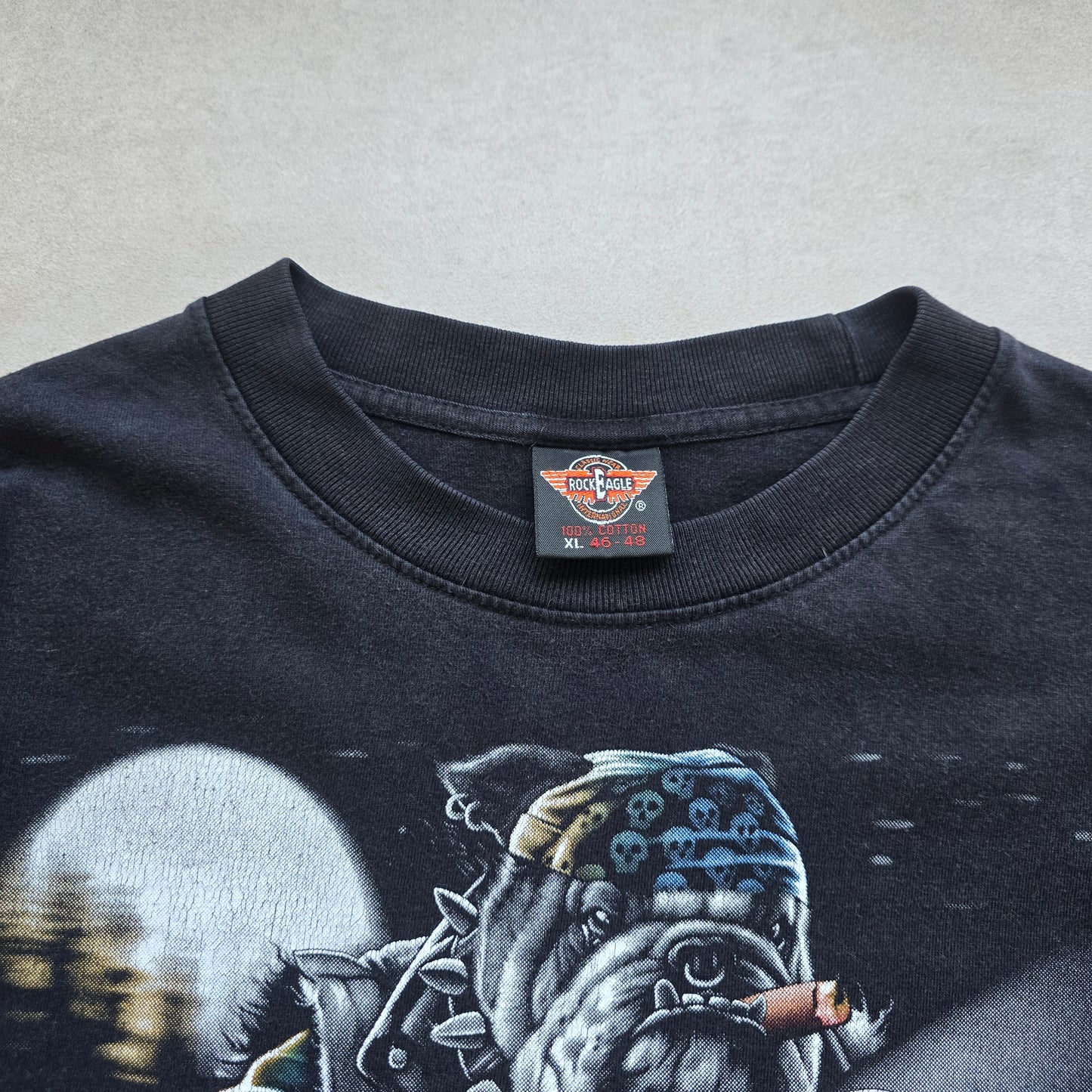 Vintage Be Careful Dog Long Sleeve Tee - XL