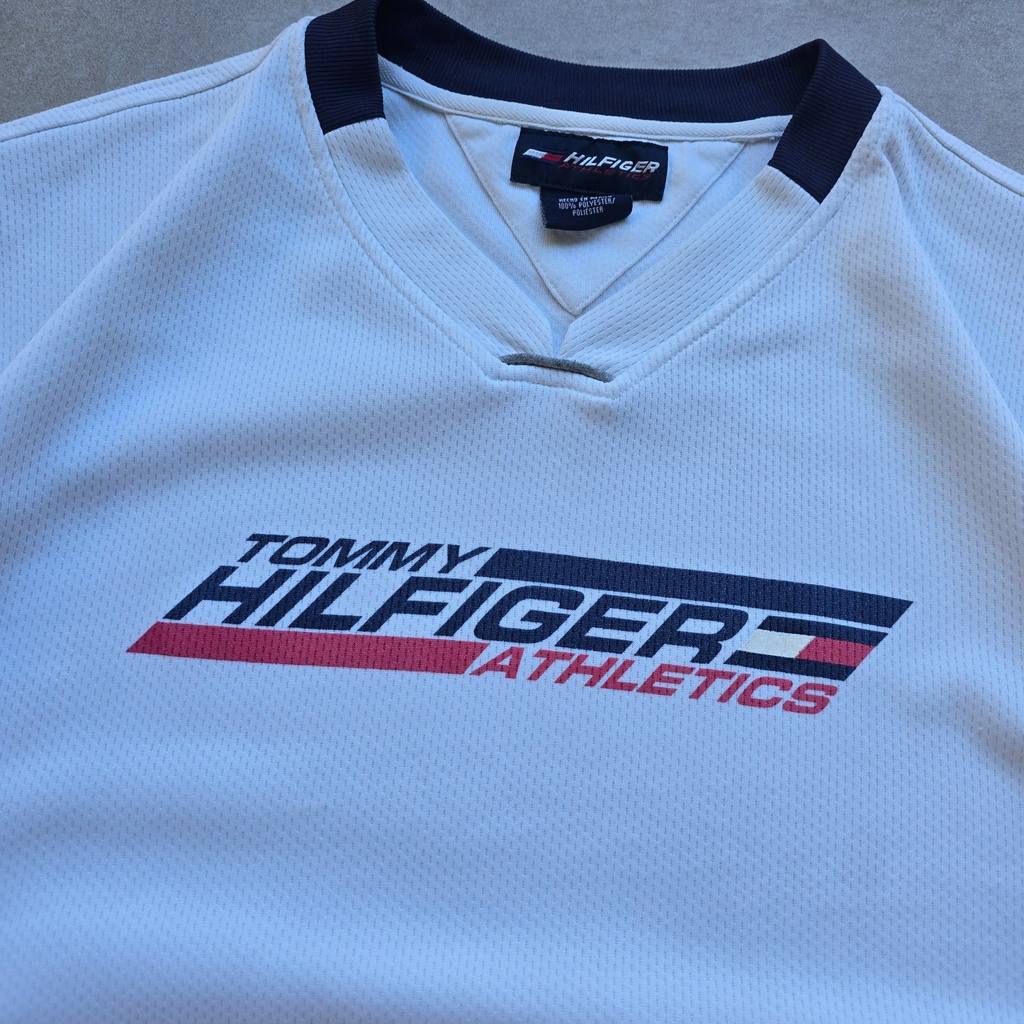Vintage Tommy Hilfiger Athletics Jersey Tee - M