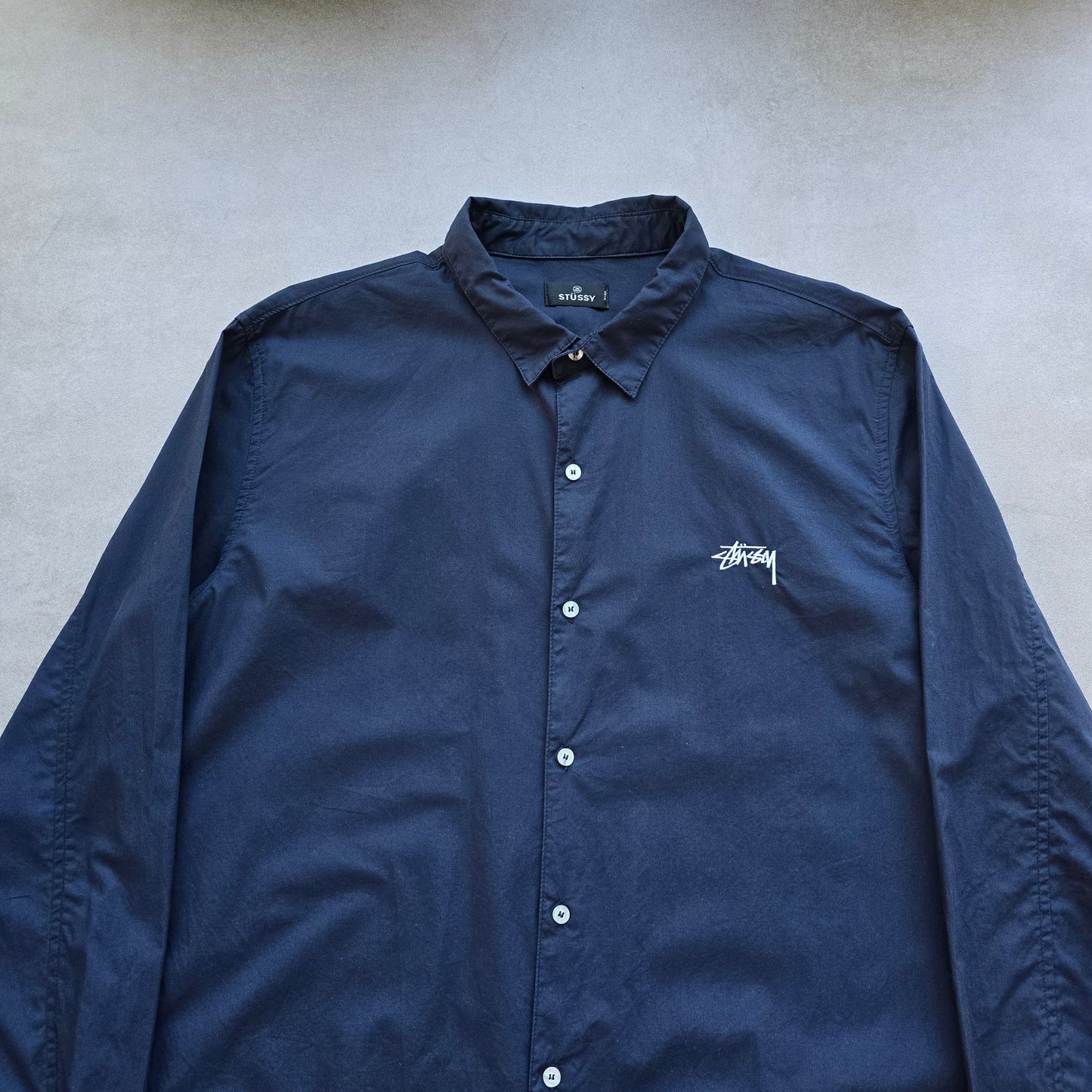 Stussy Long Sleeve Button Up Shirt - XXL