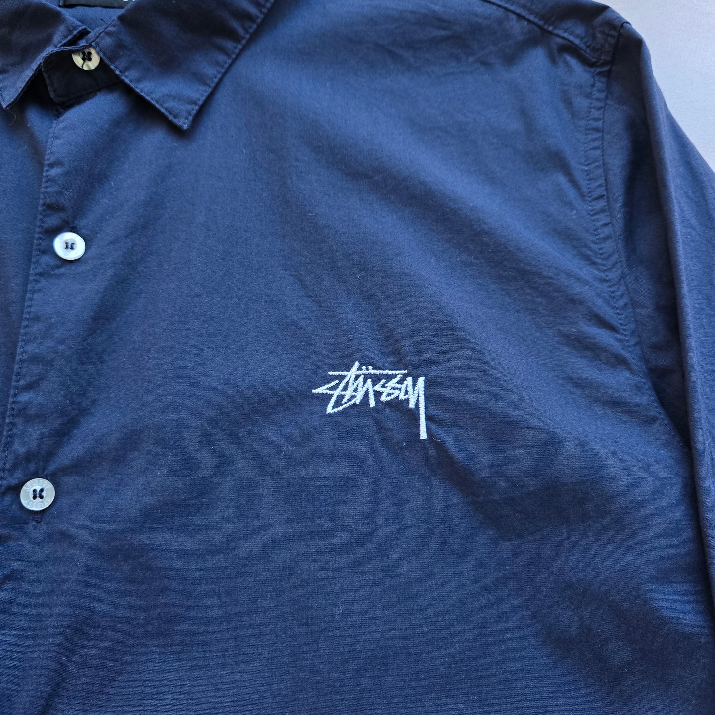 Stussy Long Sleeve Button Up Shirt - XXL