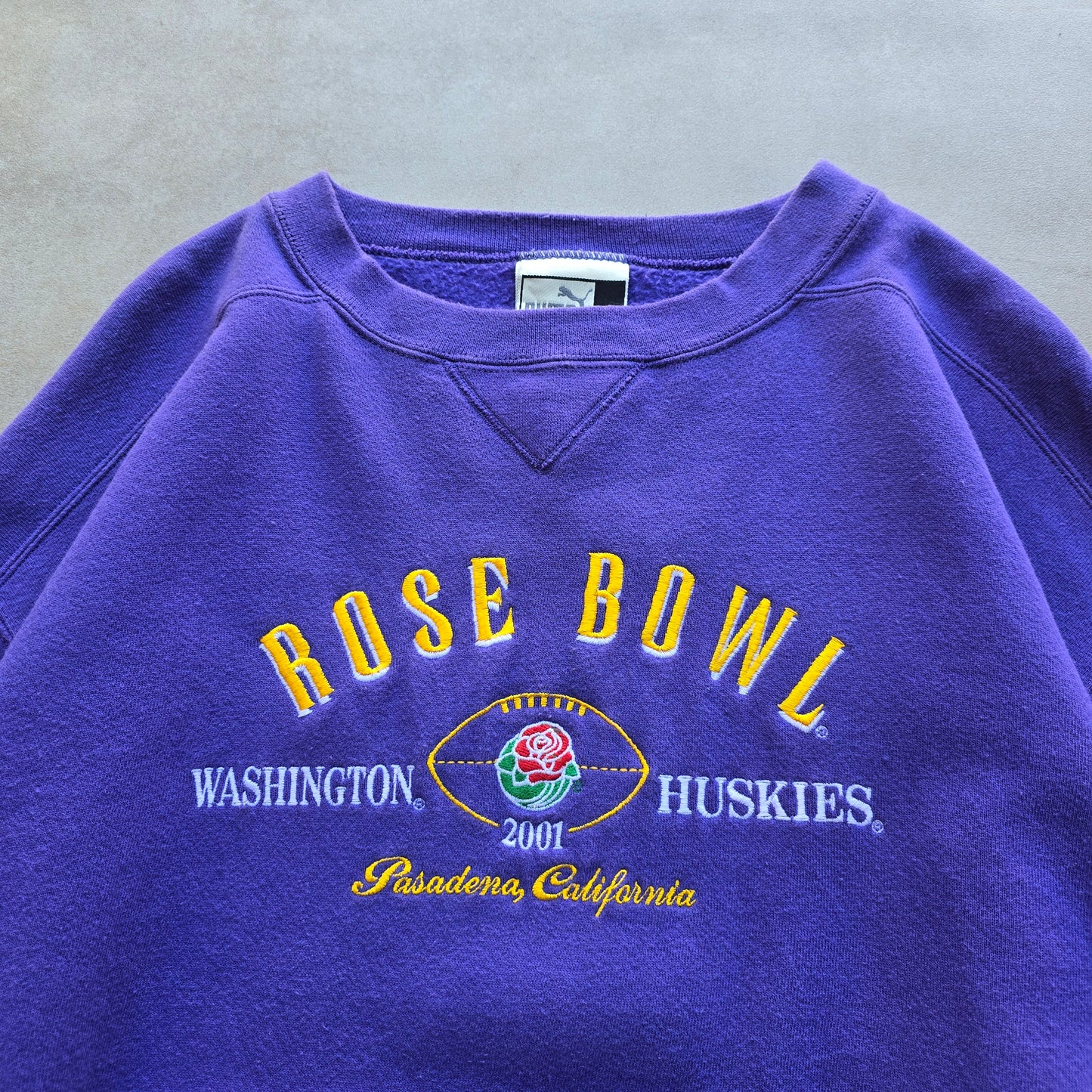 Vintage Washington Huskies Rose Bowl Puma Sweatshirt - XL