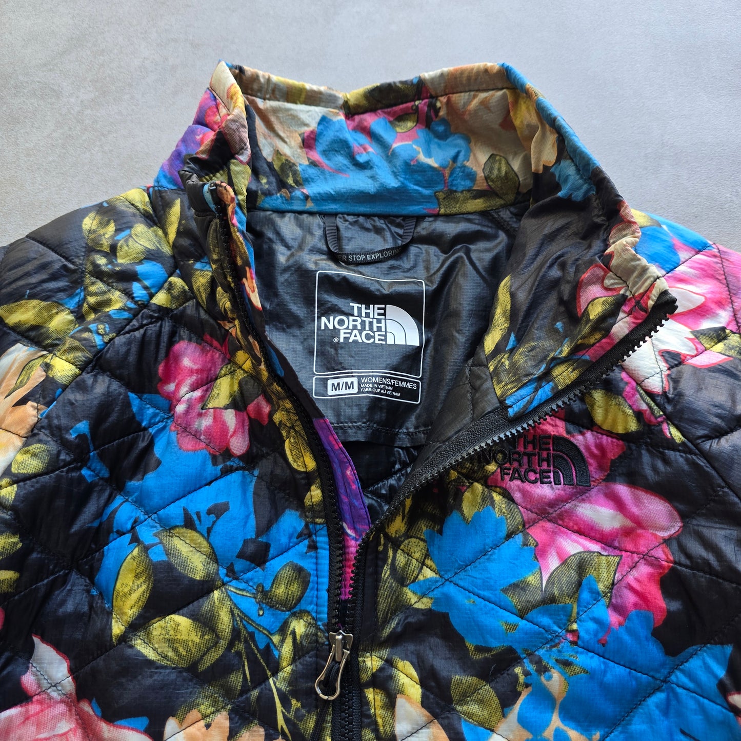 The North Face Floral Quilted Insulated Jacket - WMNS M