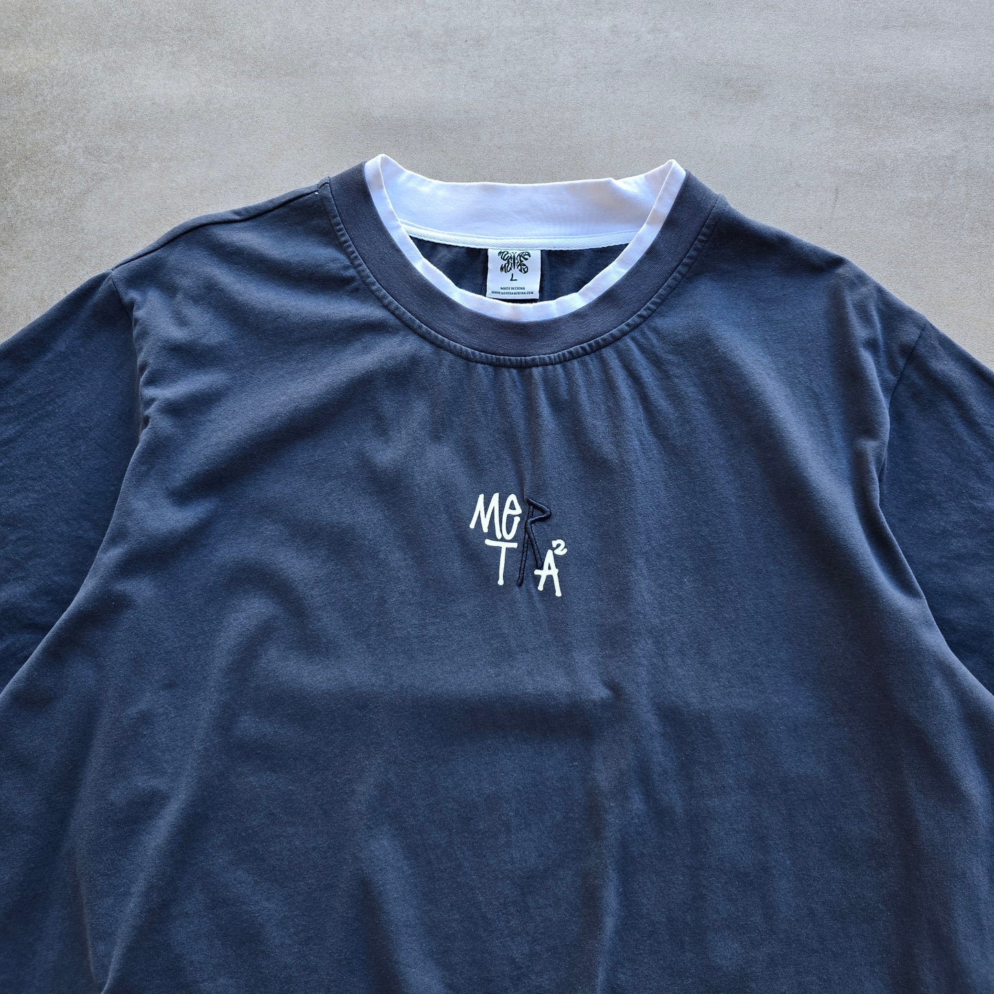 Mertra Dash Navy Tee - L