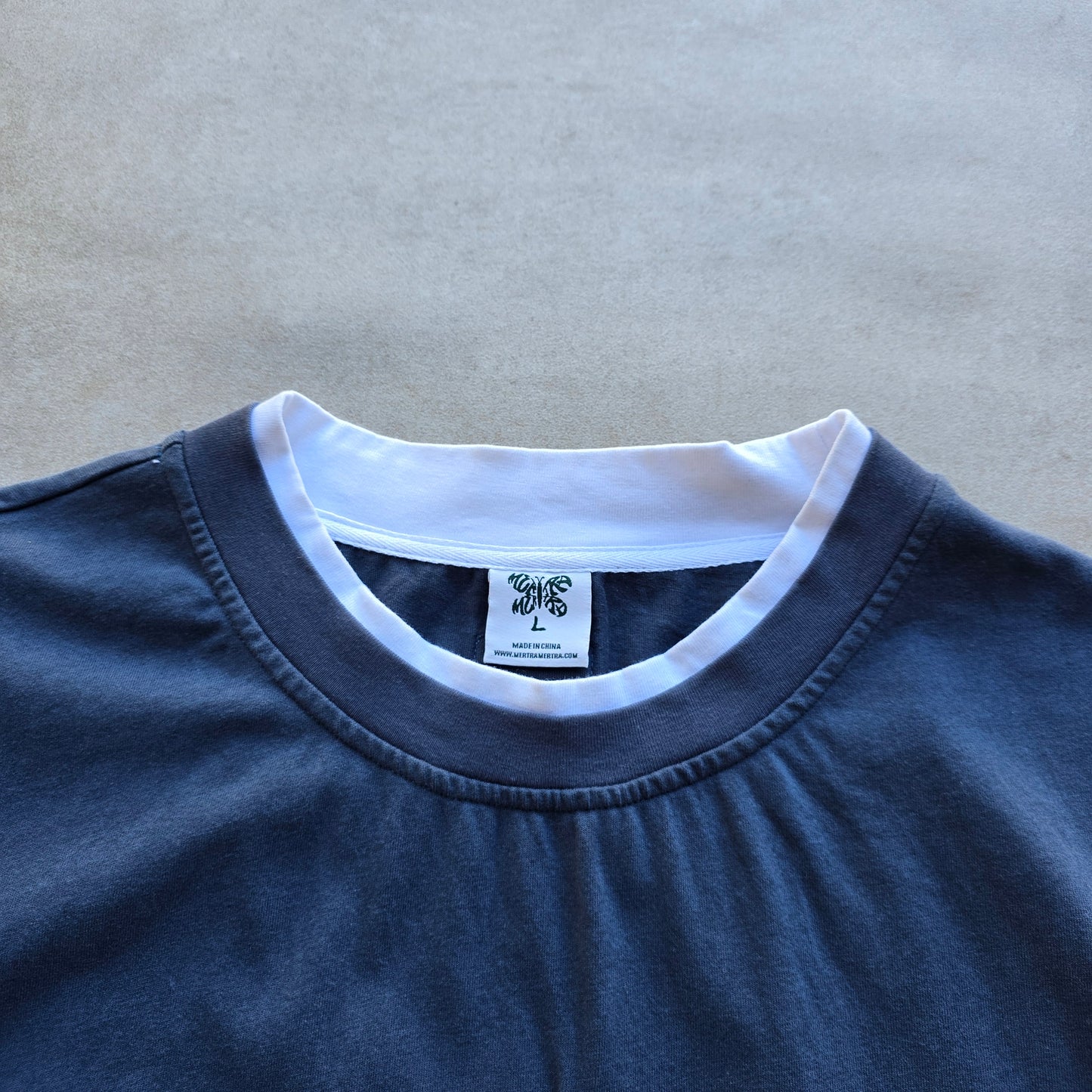 Mertra Dash Navy Tee - L