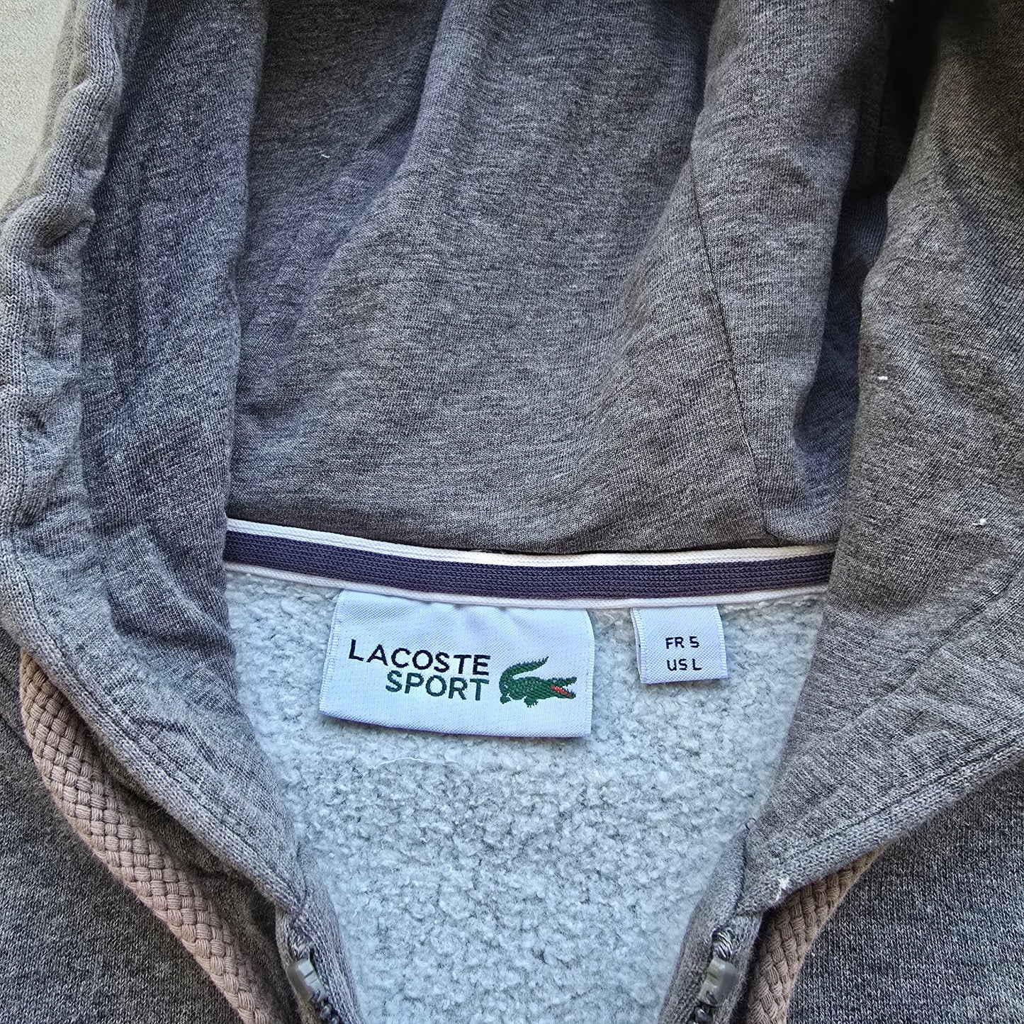 Lacoste Sport Full Zip Hoodie - L