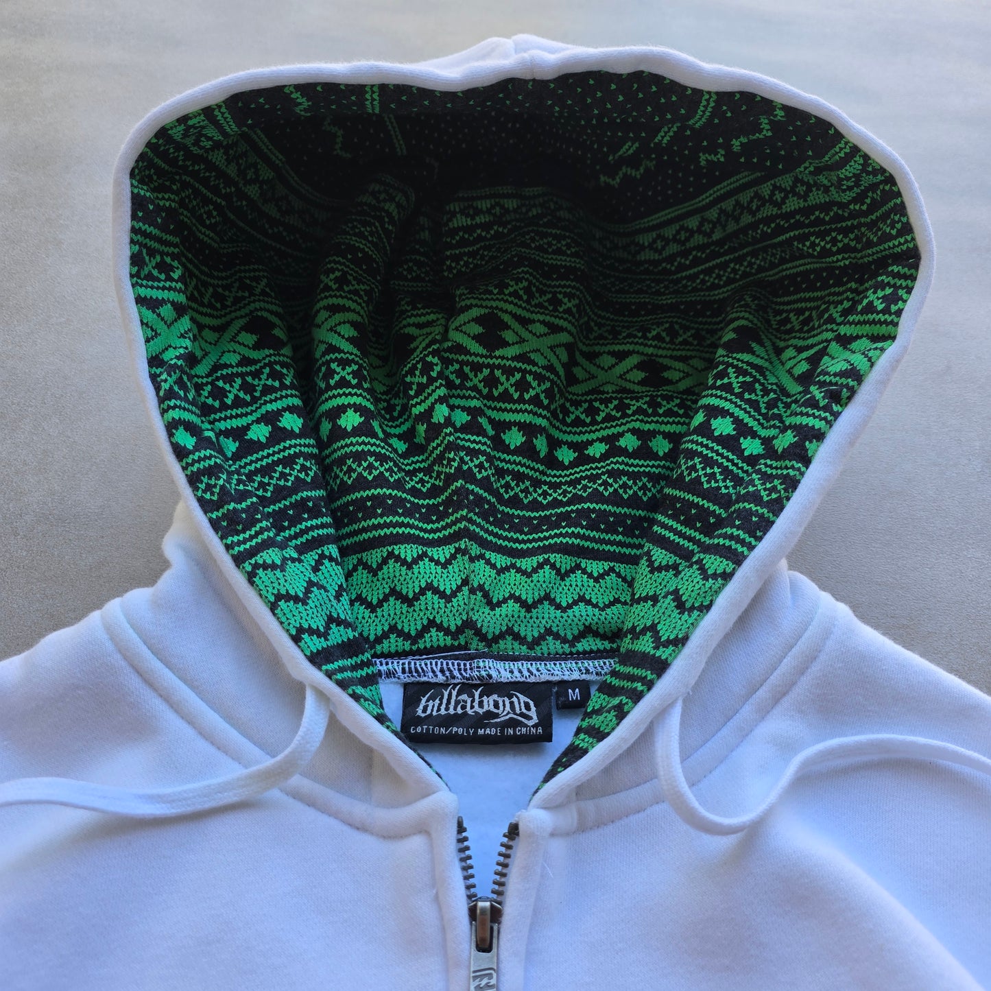 Vintage Billabong Full Zip Hoodie - M