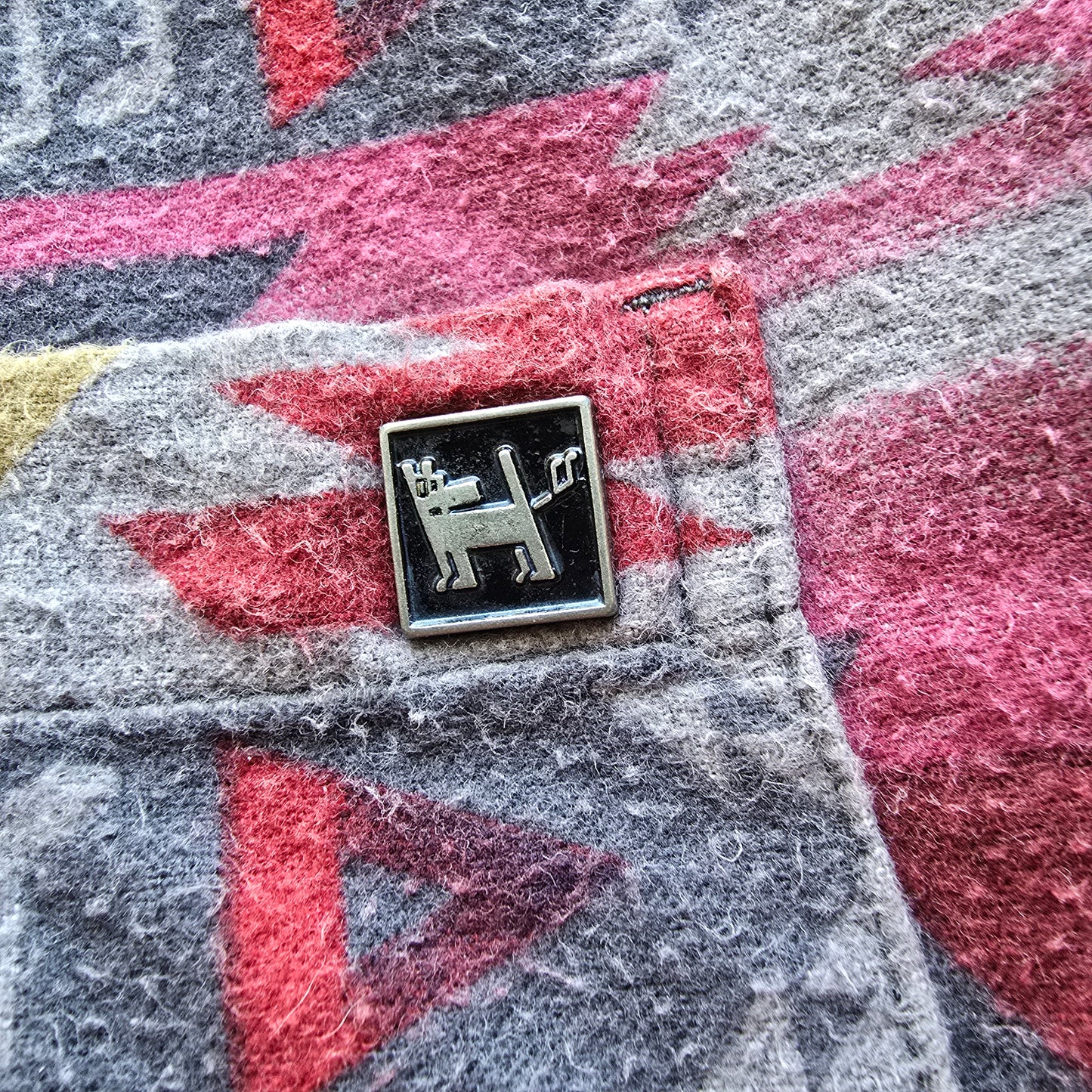 Mambo Loud Flannel Button Up Shirt - S