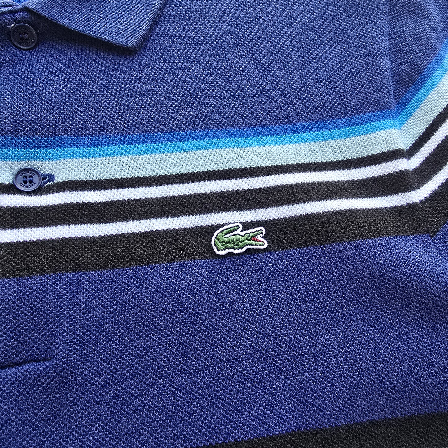 Lacoste Striped Polo Shirt - S